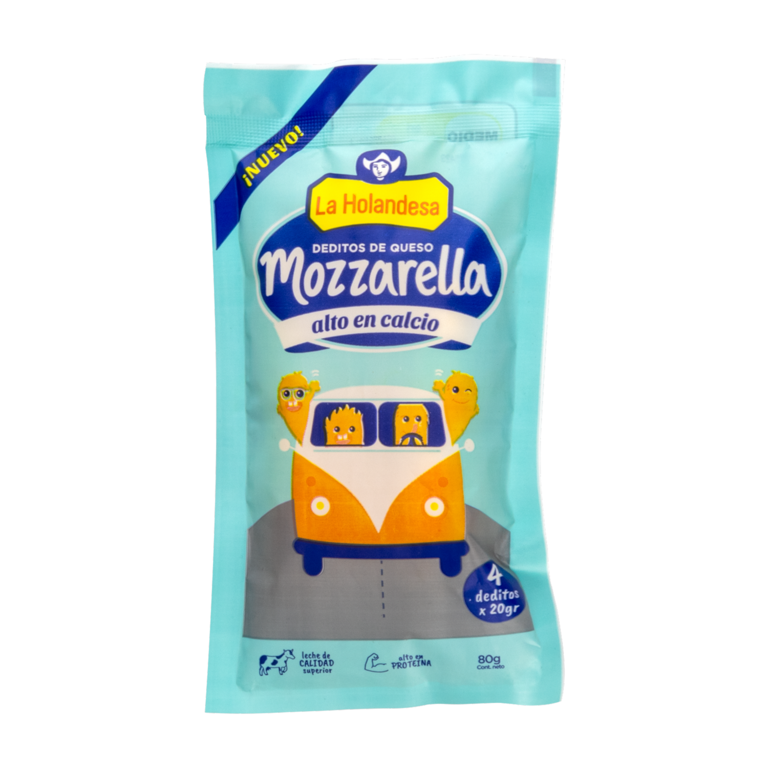 Queso Mozzarella Deditos LA HOLANDESA 80 G