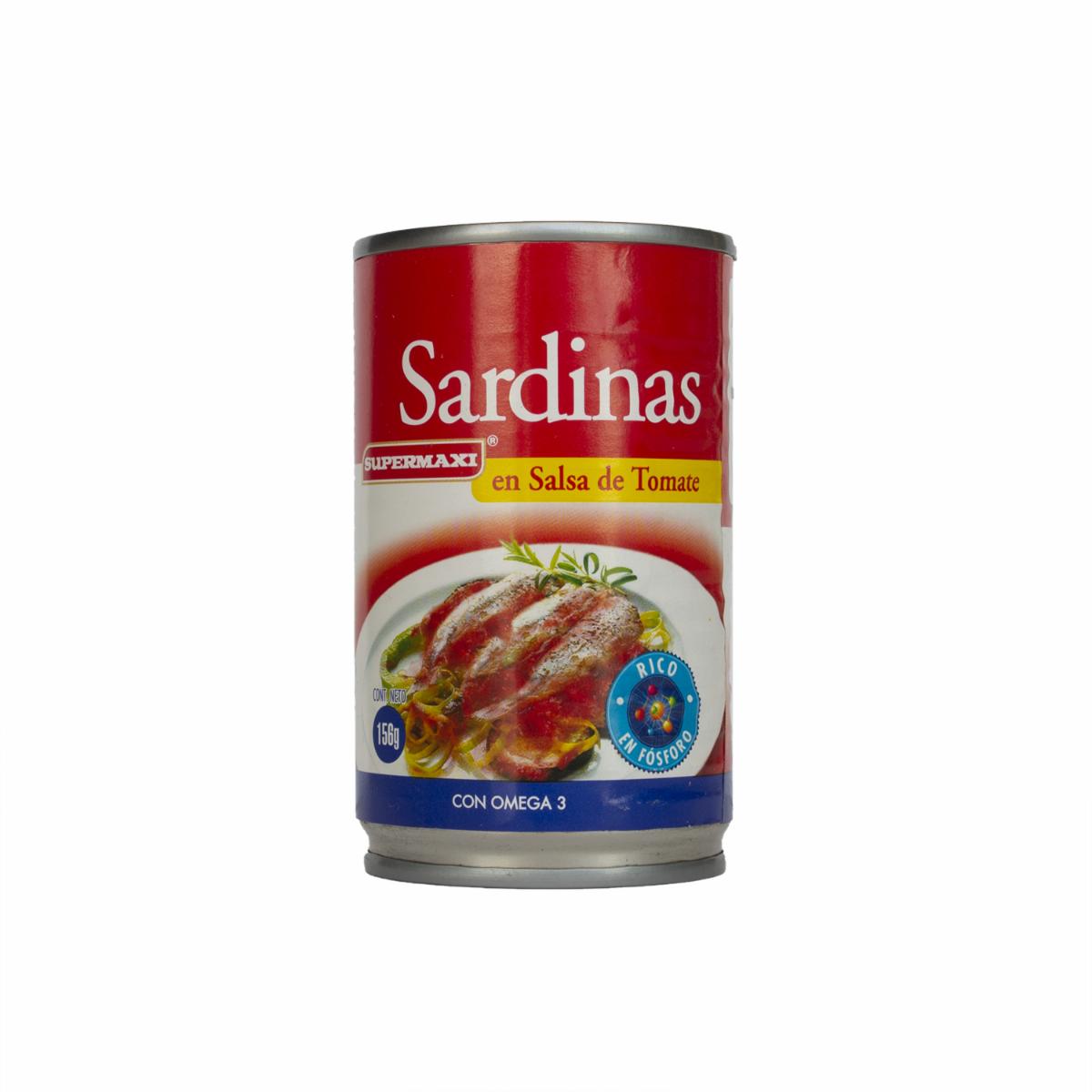 Sardinas En Salsa De Tomate SUPERMAXI 156 G