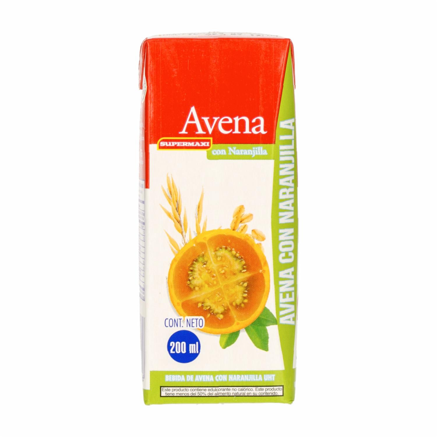Bebida De Avena Con Naranjilla SUPERMAXI 200 Ml