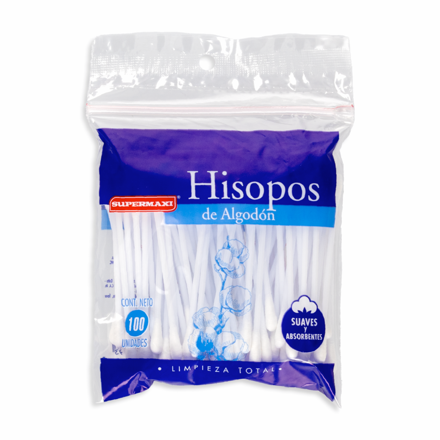 Hisopos Funda SUPERMAXI X 100 Uds