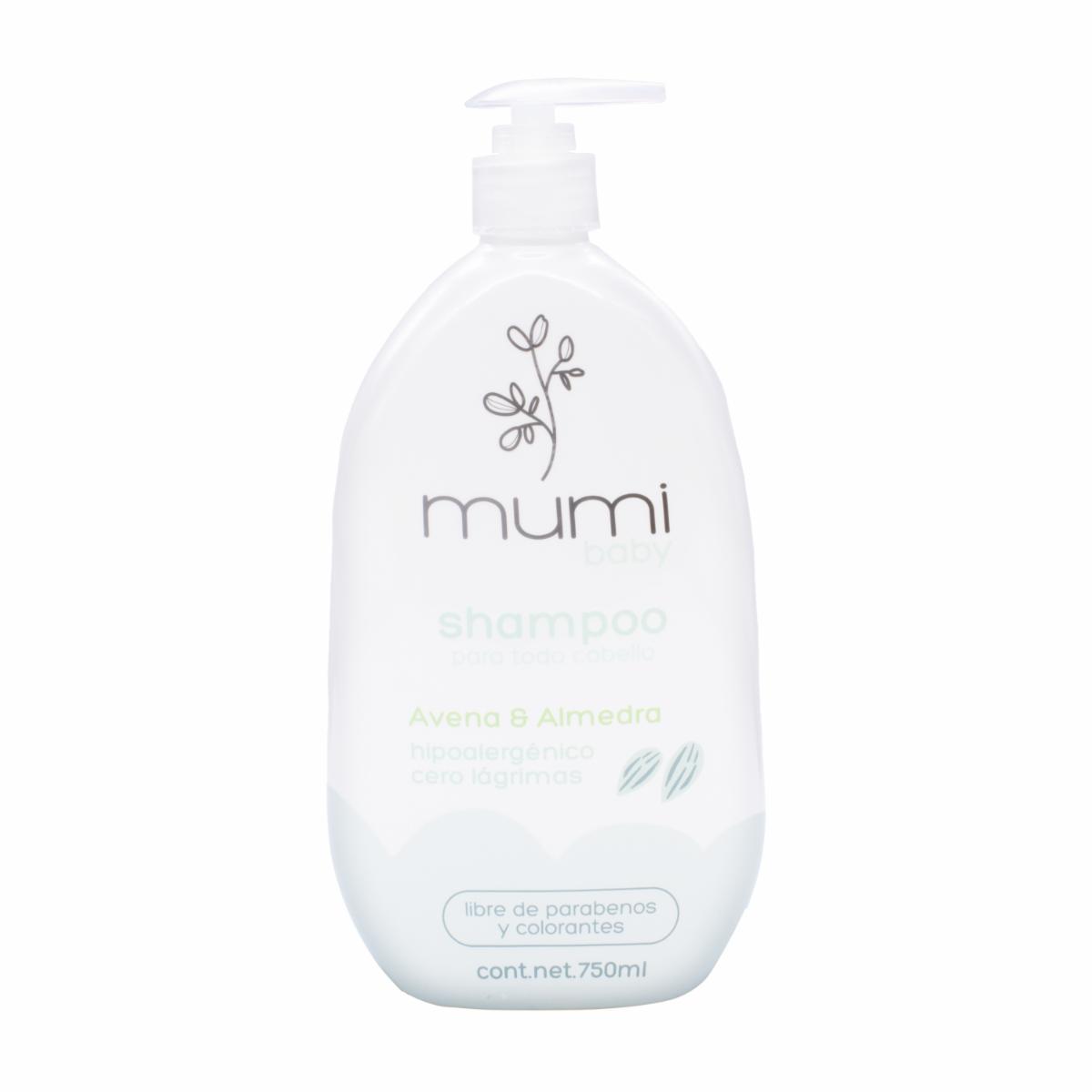 Shampoo Baby Con Avena Y Almendra Para Todo Tipo De Cabello MUMI 700 Ml