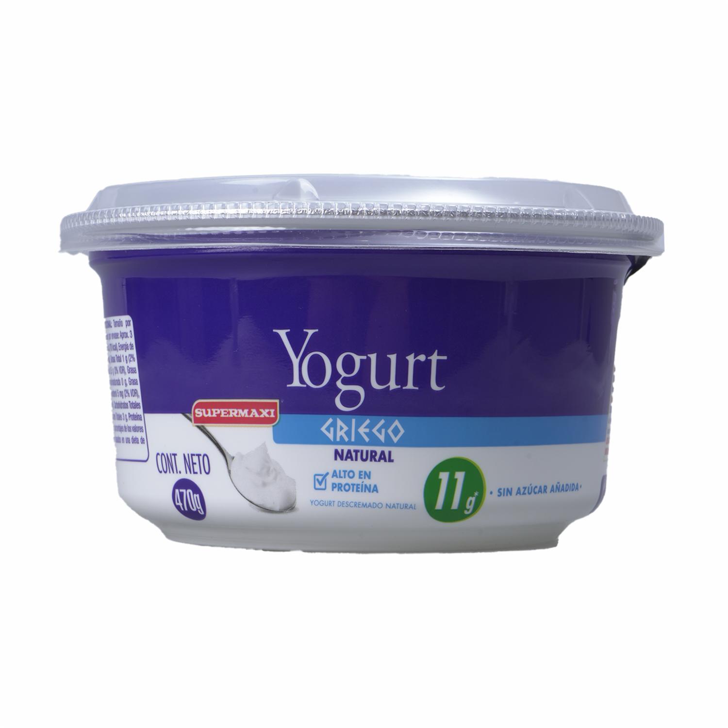Yogurt Griego Natural SUPERMAXI 470 g