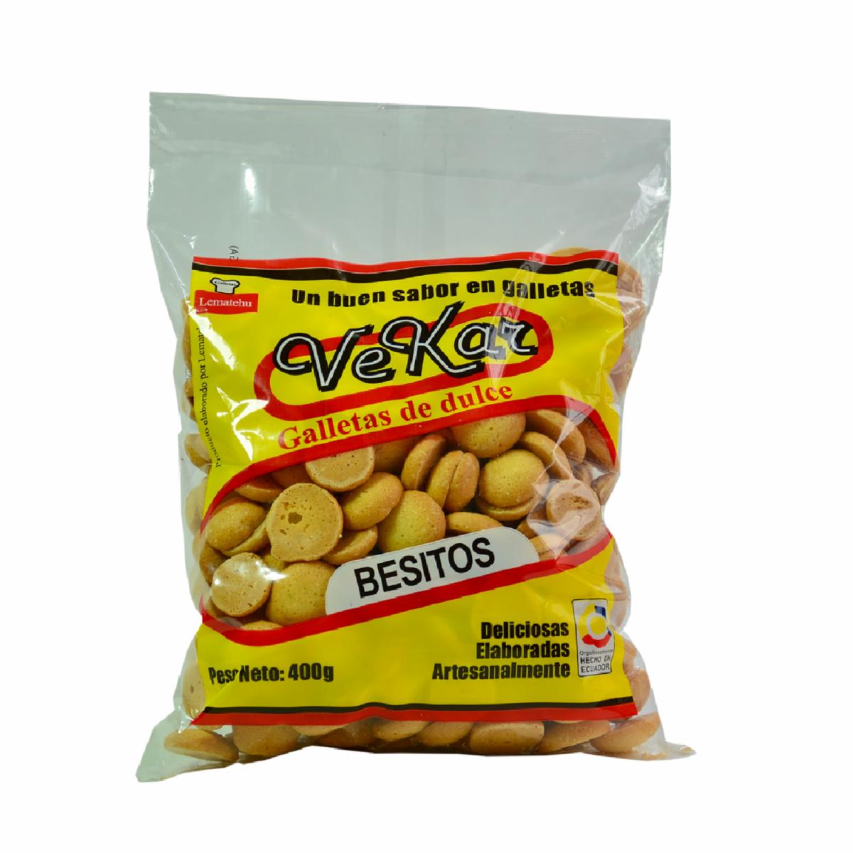 Galletas De Dulce Artesanales Besitos VEKAR 400 G