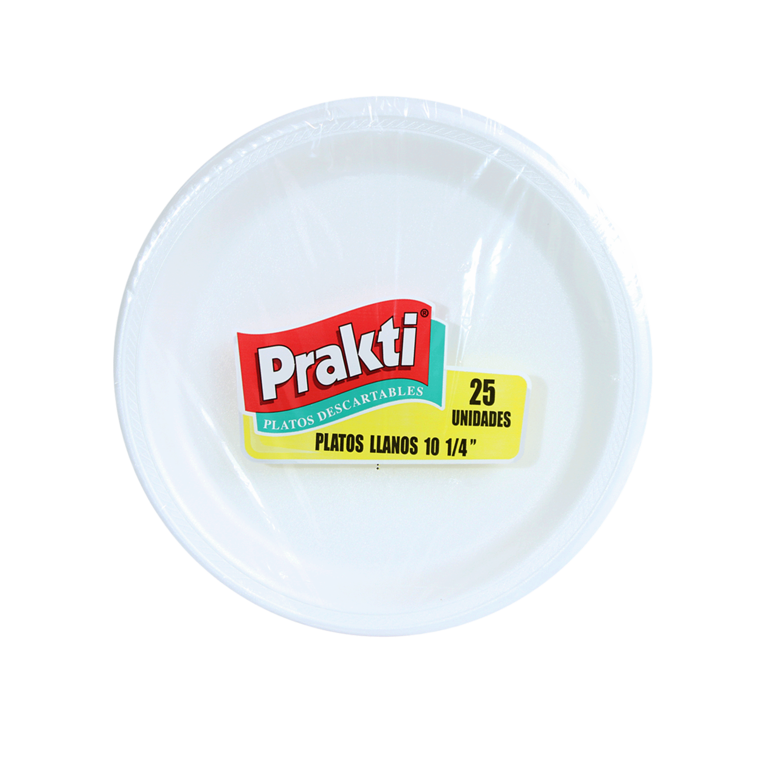 Plato N 10 Blanco PRAKTI 25 Uds