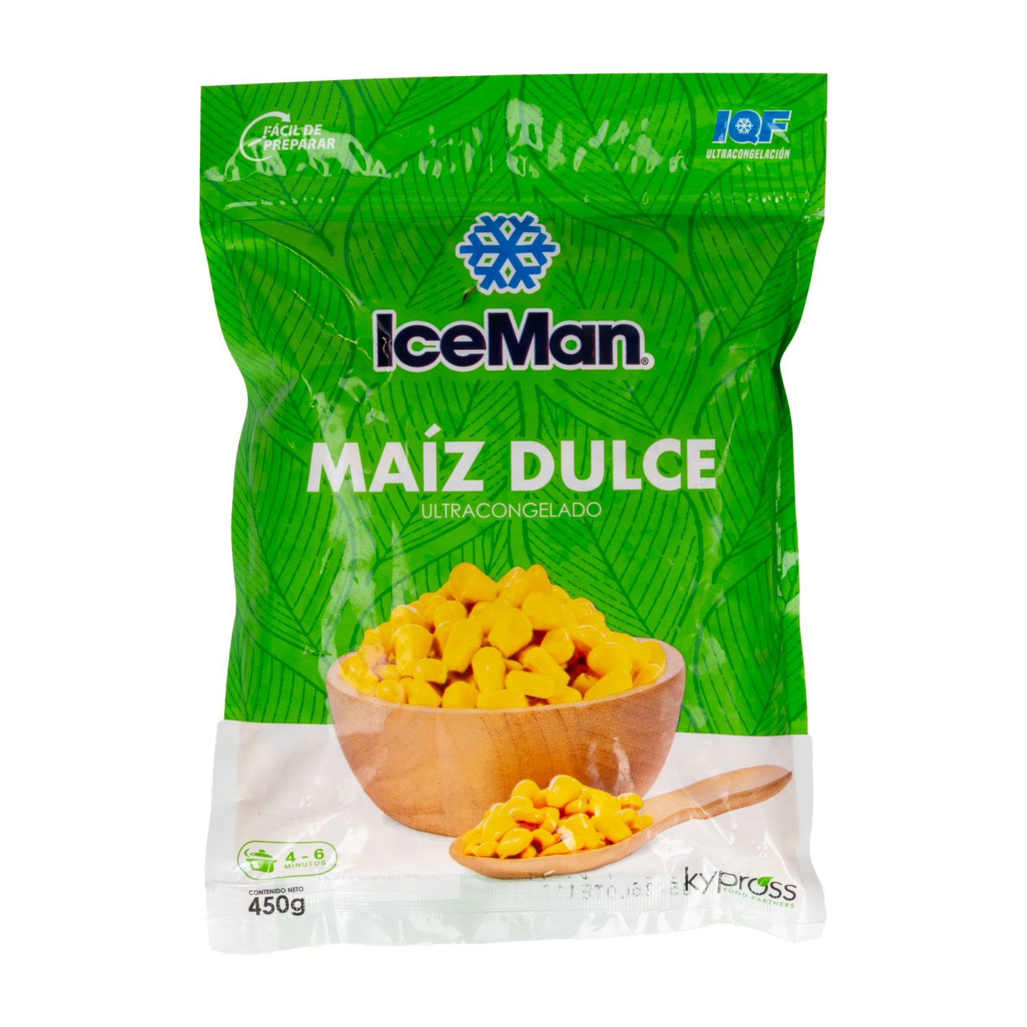 Maíz Dulce Ultracongelado ICEMAN 450 G