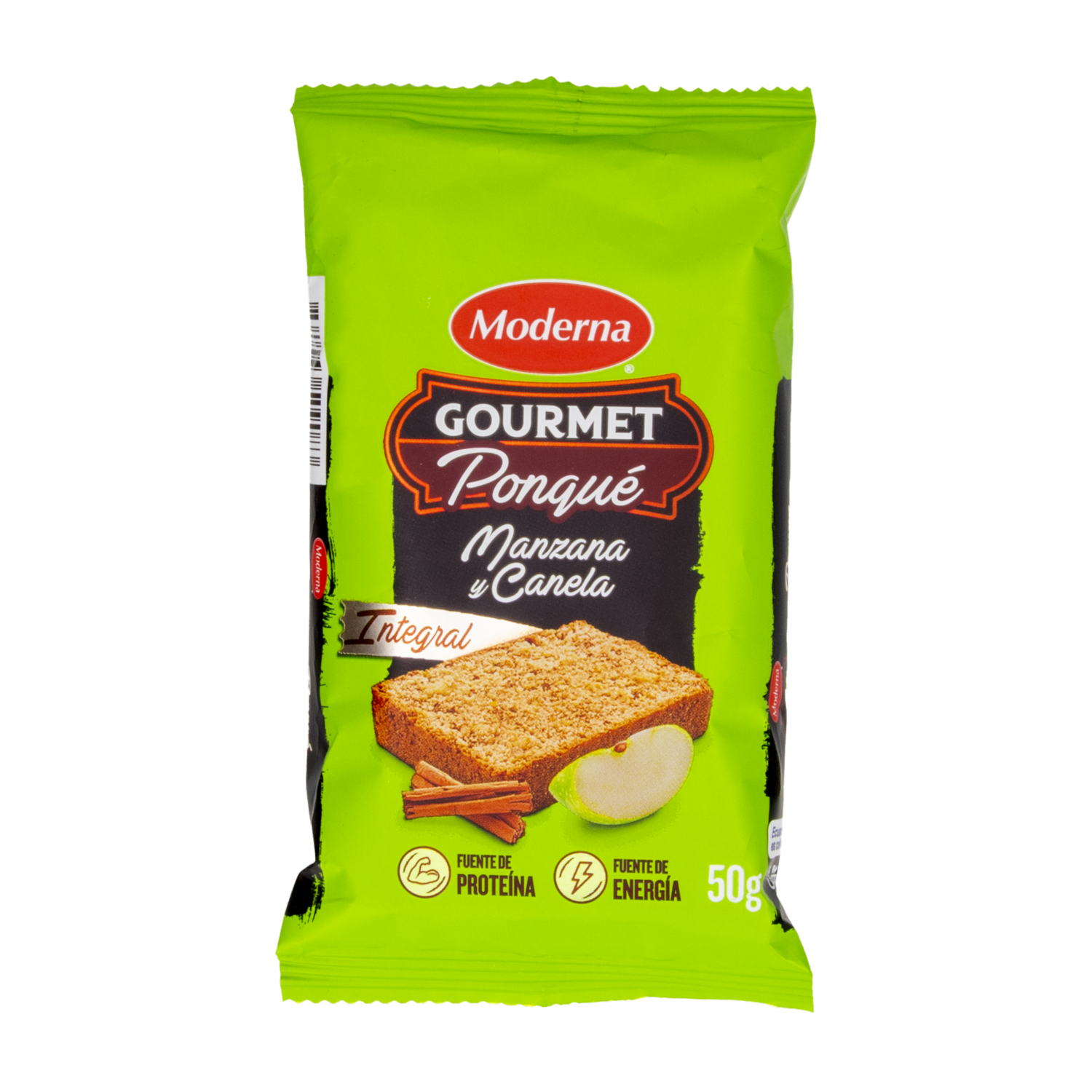 Ponqué Integral Manzana MODERNA 50 G