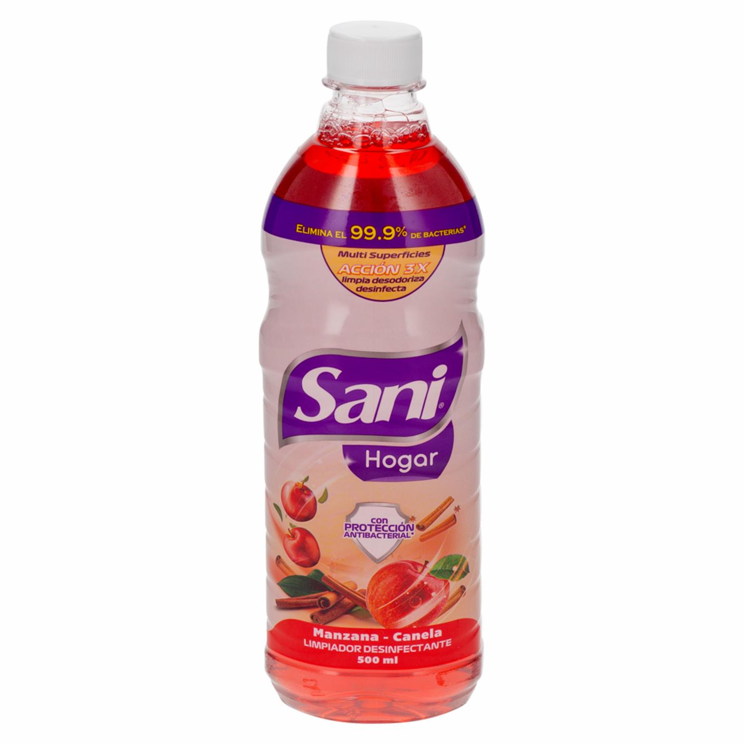 Limpiador Desinfectante Fragancia Manzana Canela SANI HOGAR 500 Ml