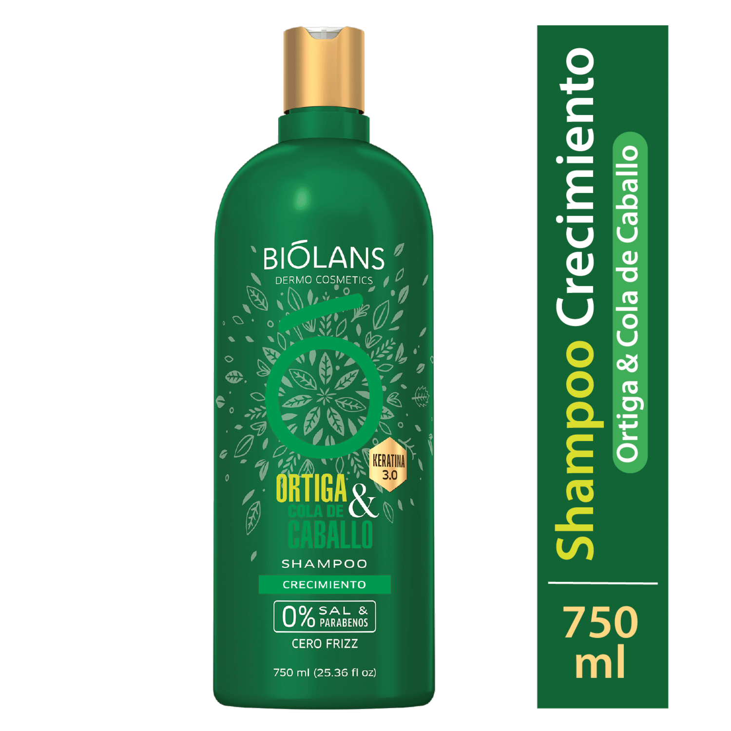 Shampoo De Cabello Ortiga & Cola de Caballo BIÓLANS 750 Ml