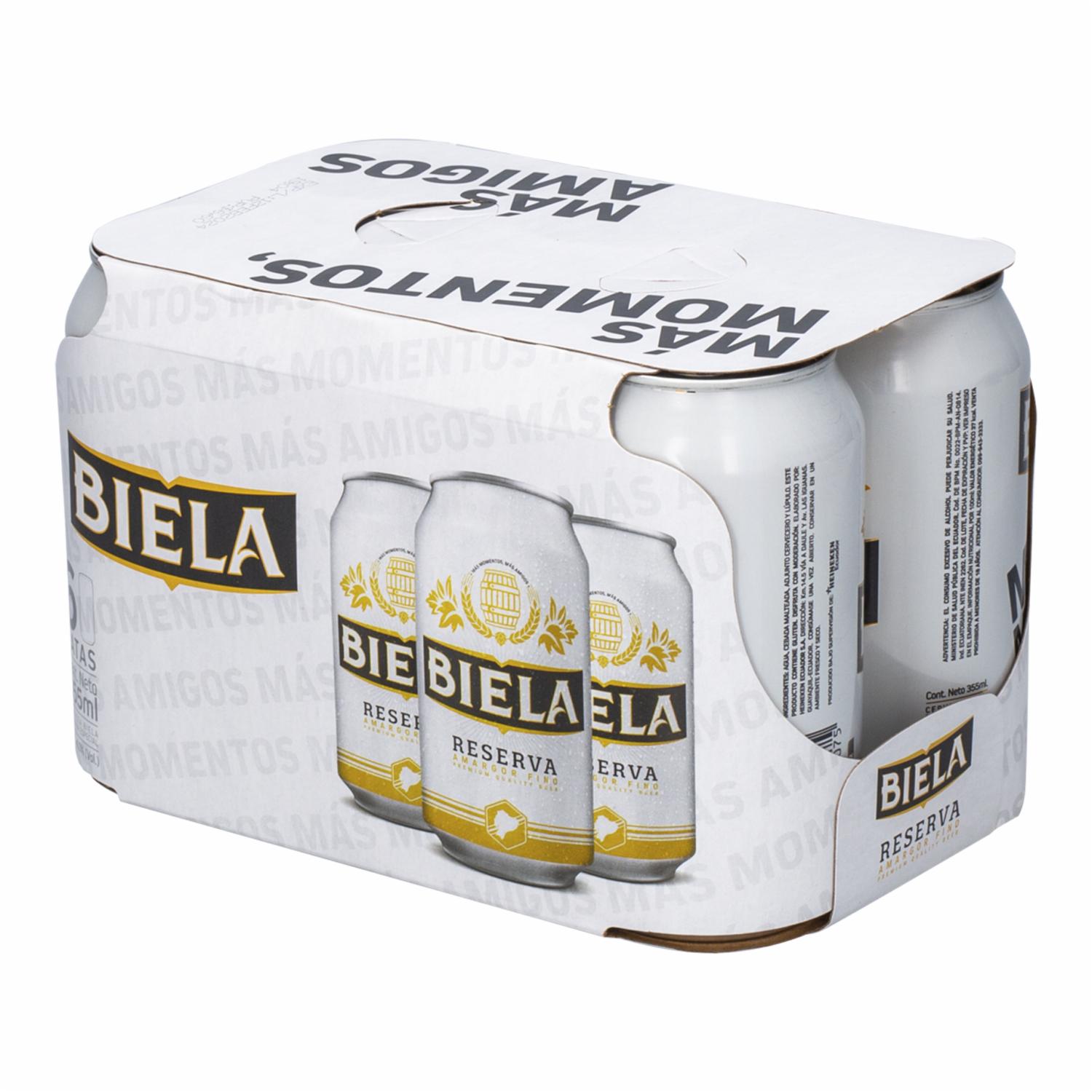 Cerveza Reserva En Lata BIELA 6 X 355 Ml