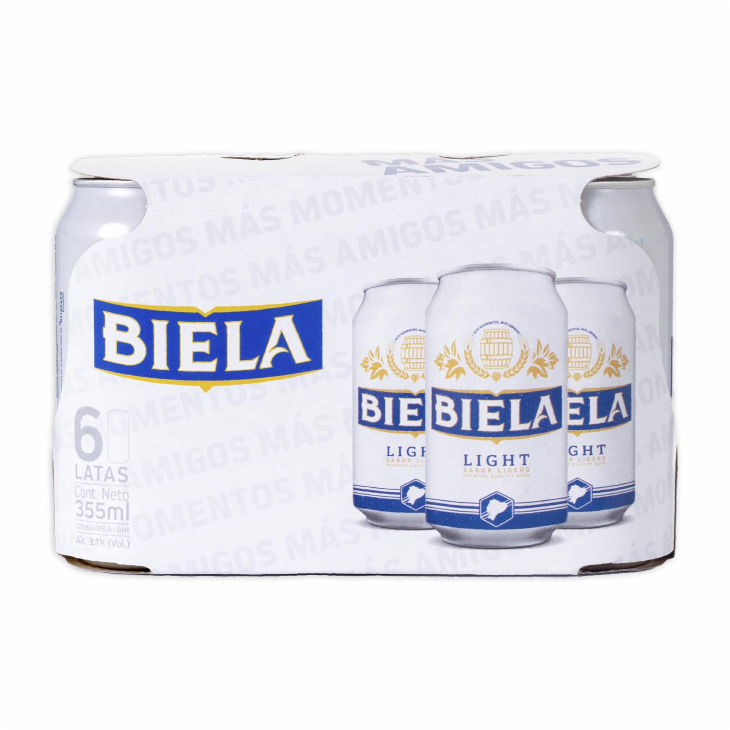 Cerveza Light En Lata BIELA 6 X 355 Ml