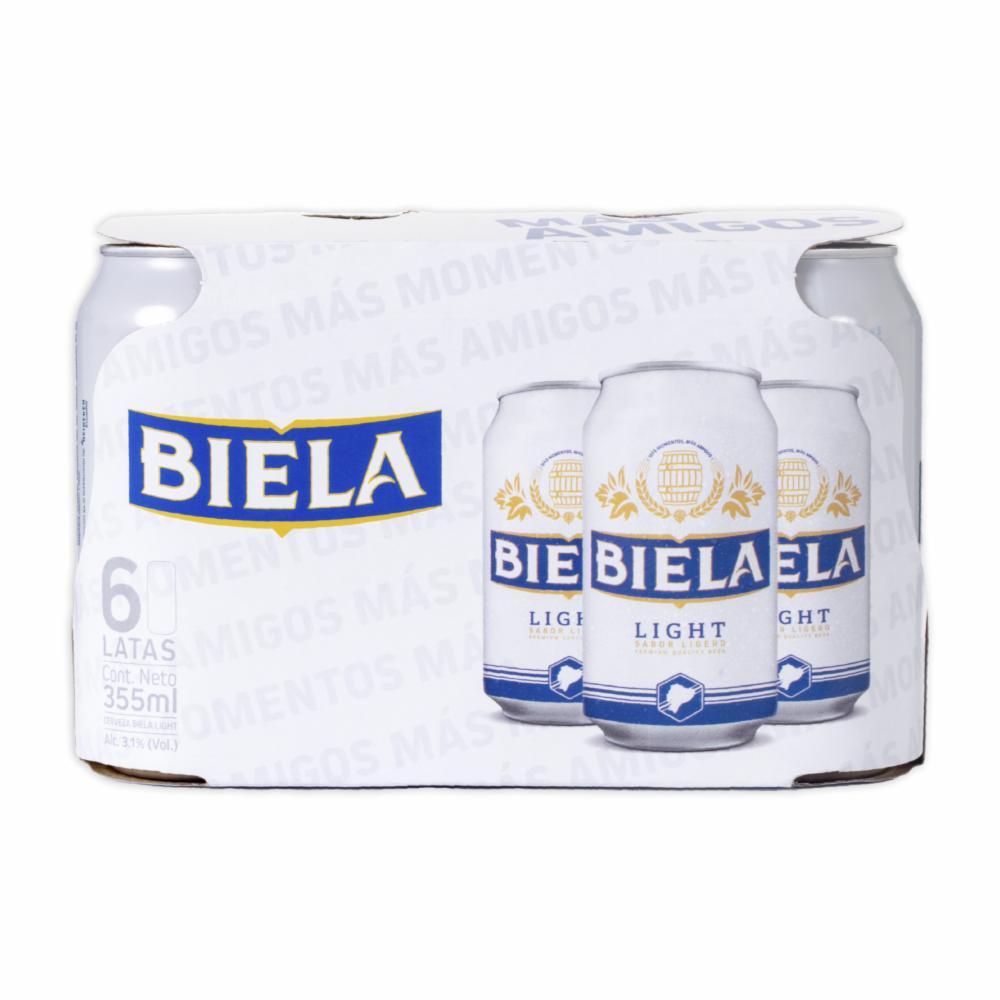 Cerveza Light En Lata Biela 6 X 355 Ml