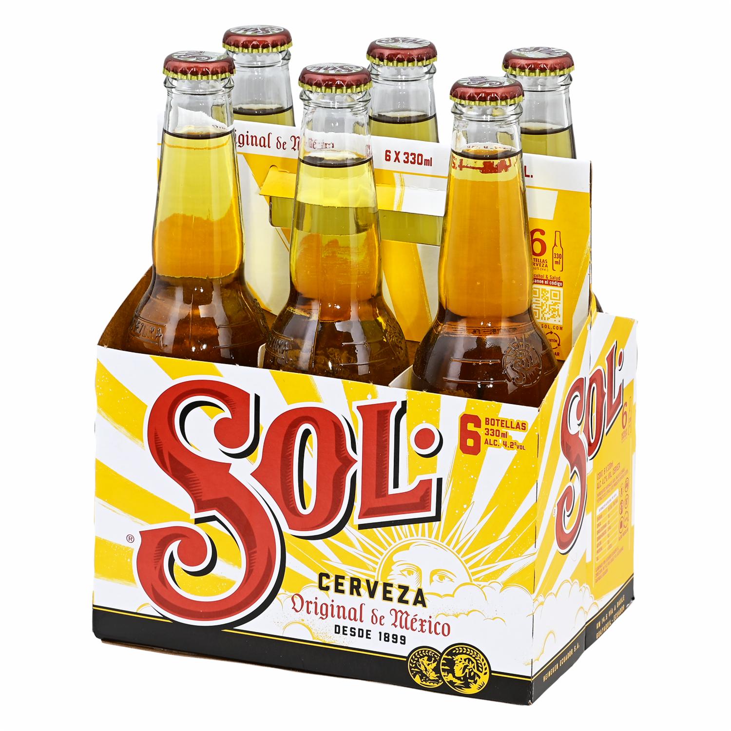 Cerveza Importada Sol 330 Ml