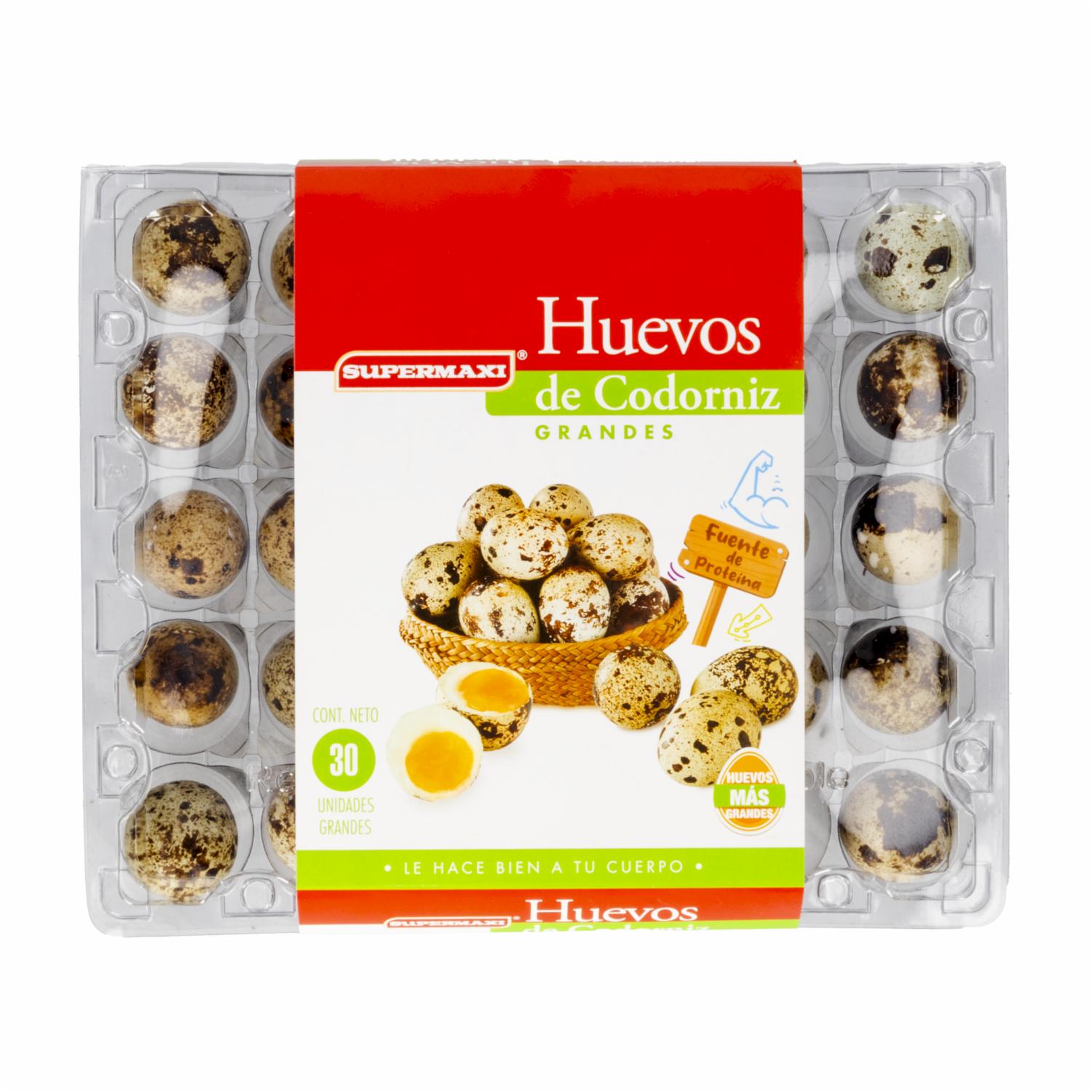 Huevos De Codorniz Grandes SUPERMAXI X 30 Uds