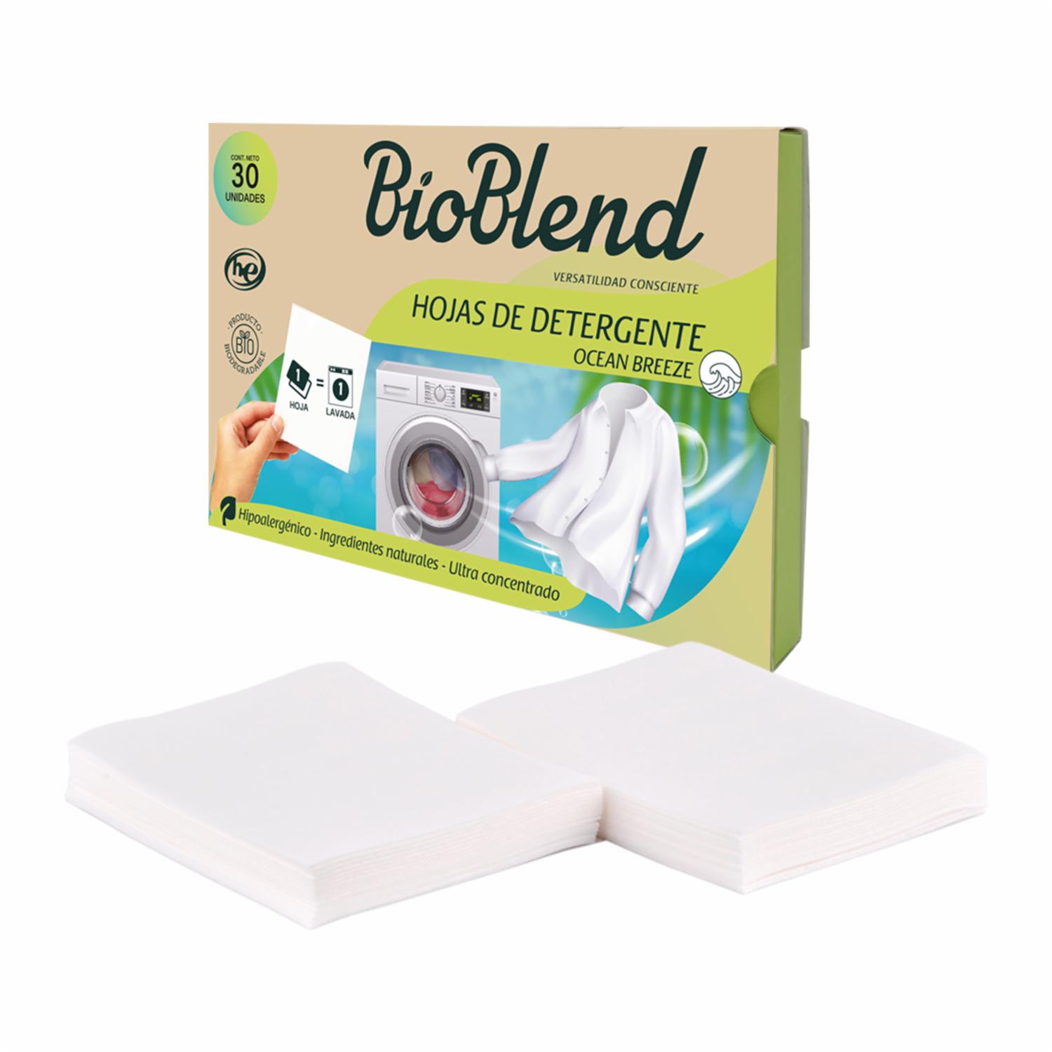 Detergente En Hojas Ocean Breeze BIO BLEND X 30 Uds