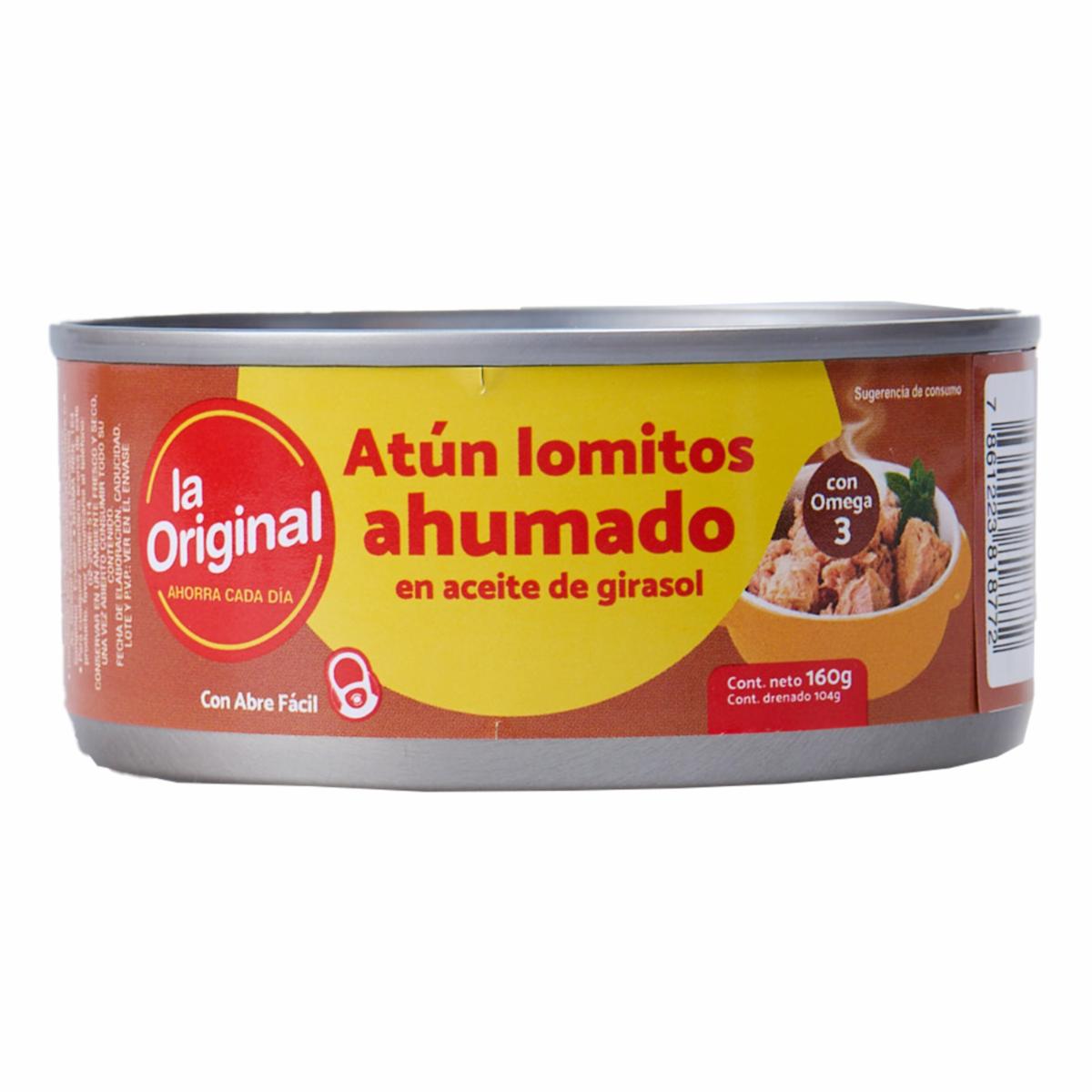 Atún Lomitos Ahumado En Aceite De Girasol LA ORIGINAL 160  G