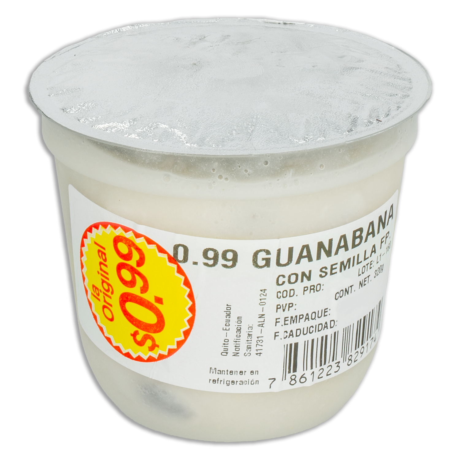 Guanábana Con Semilla LA ORIGINAL 320 G