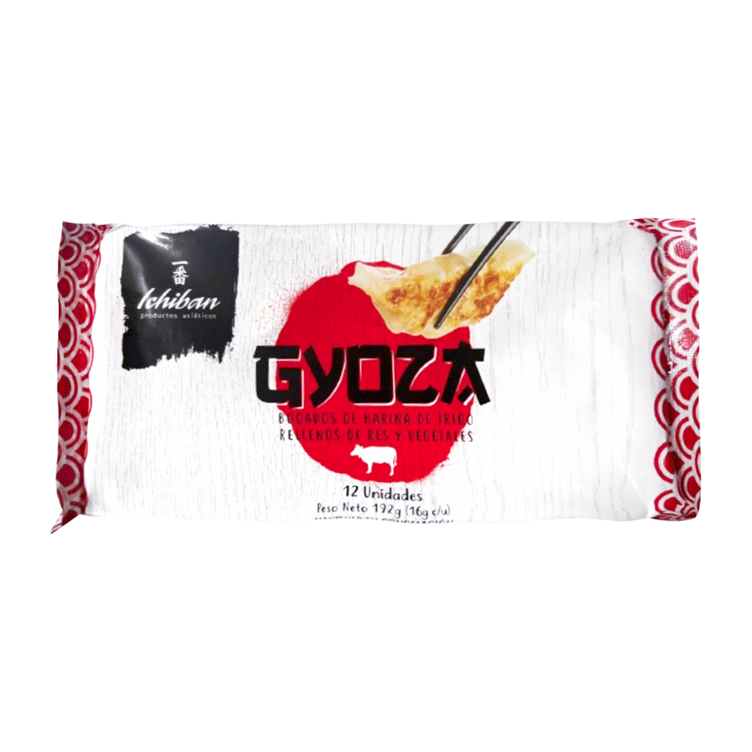 Gyozas Bocados De Harina De Trigo Rellenos De Res Y Vegetales ICHIBAN 12 Uds X 16 G