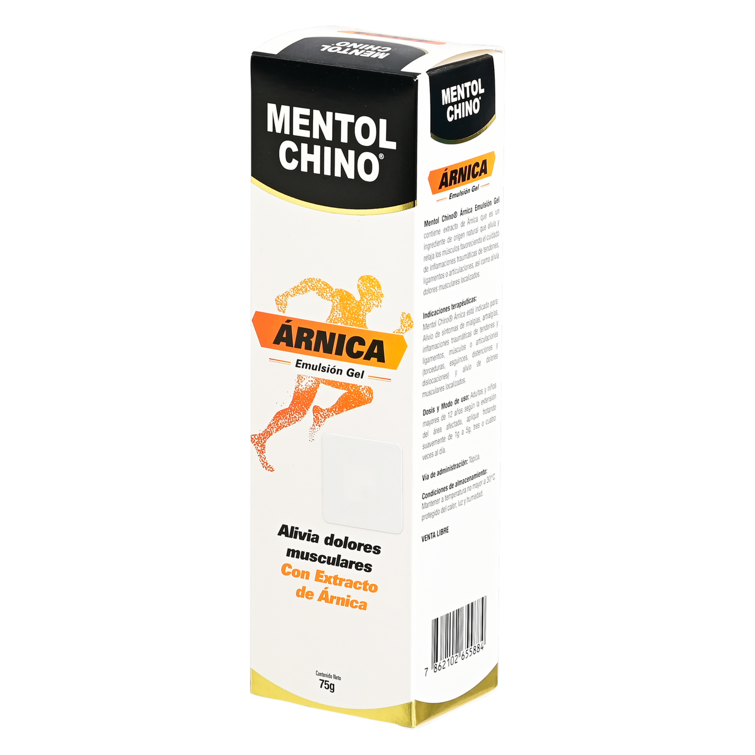 Mentol Chino Emulsión Gel Con Extracto De Árnica ÁRNICA 75 G