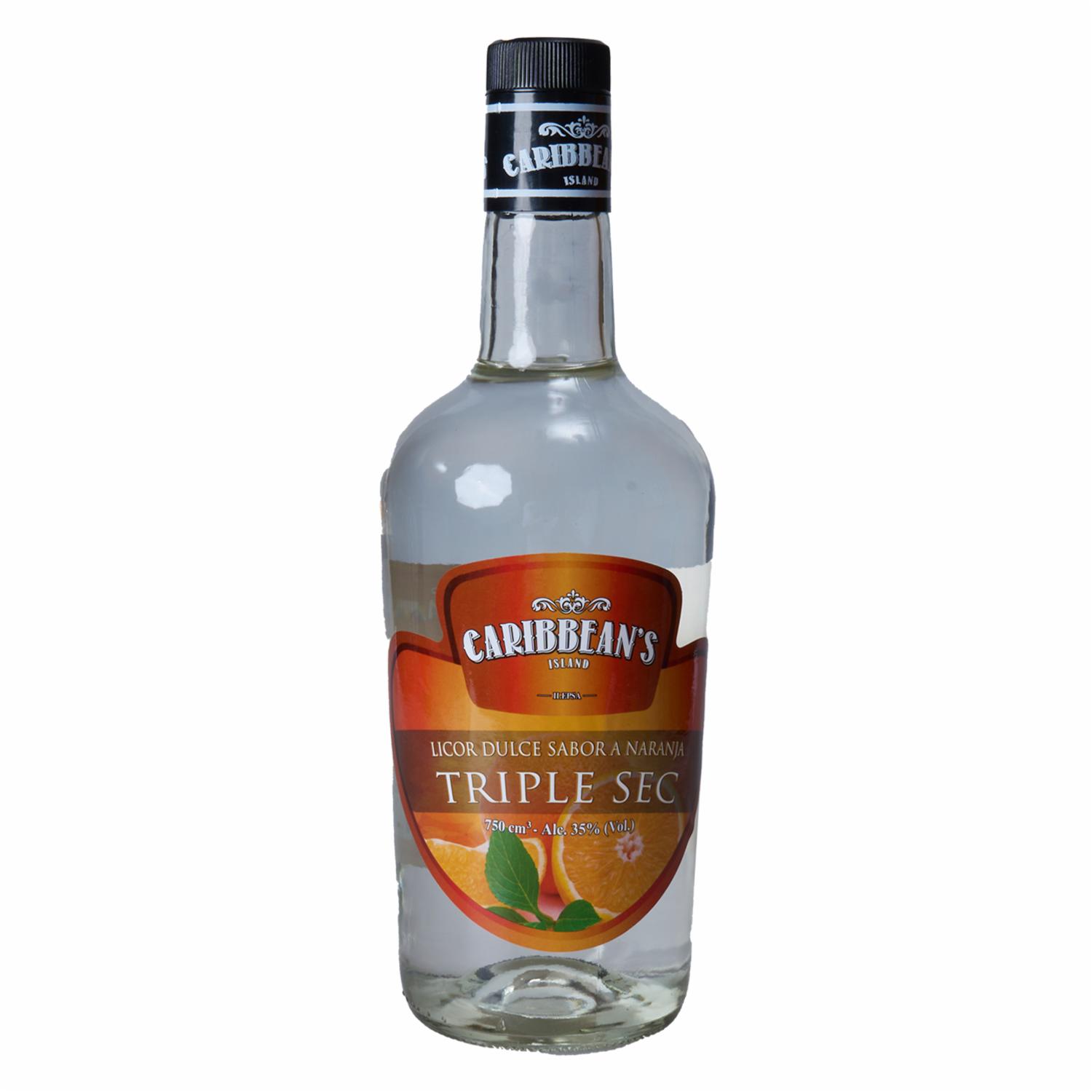 Licor Dulce Triple Sec Caribbean´s 750 Ml