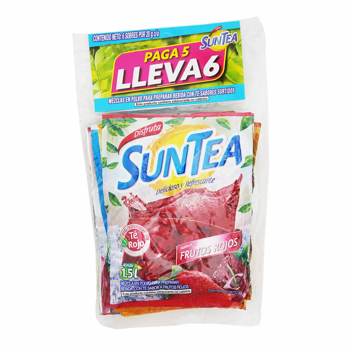 Jugos En Polvo Surtido Pack SUNTEA 5 +1 X 20 g