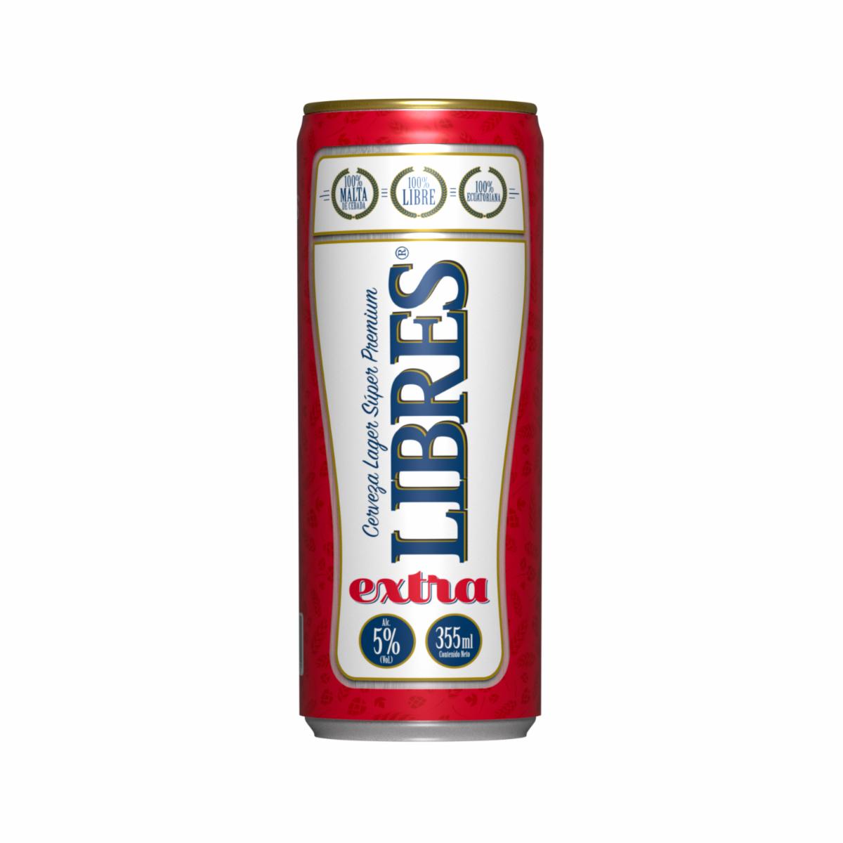 Cerveza Lager Súper Premium 5% Vol. Alc. Libres Lata 355 Ml