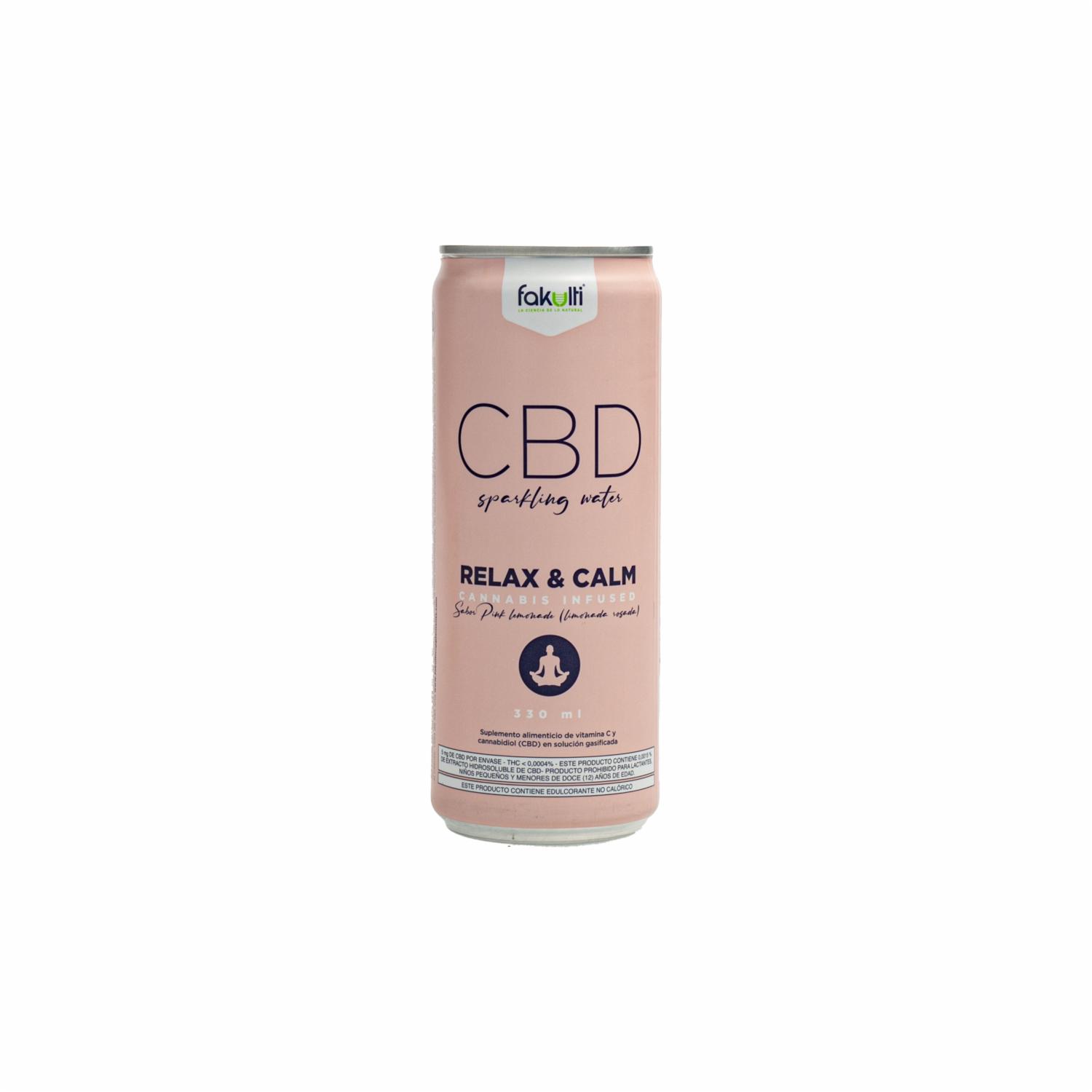 Agua Sabor A Limonada Rosada Cbd FAKULTI 330 Ml