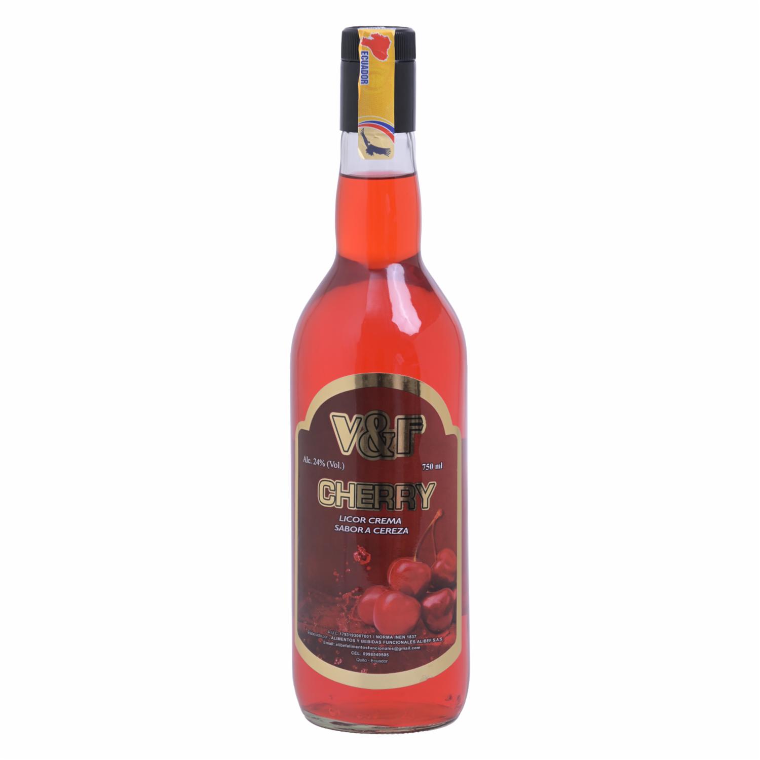 Crema Licor De Cereza V&f 750 Ml