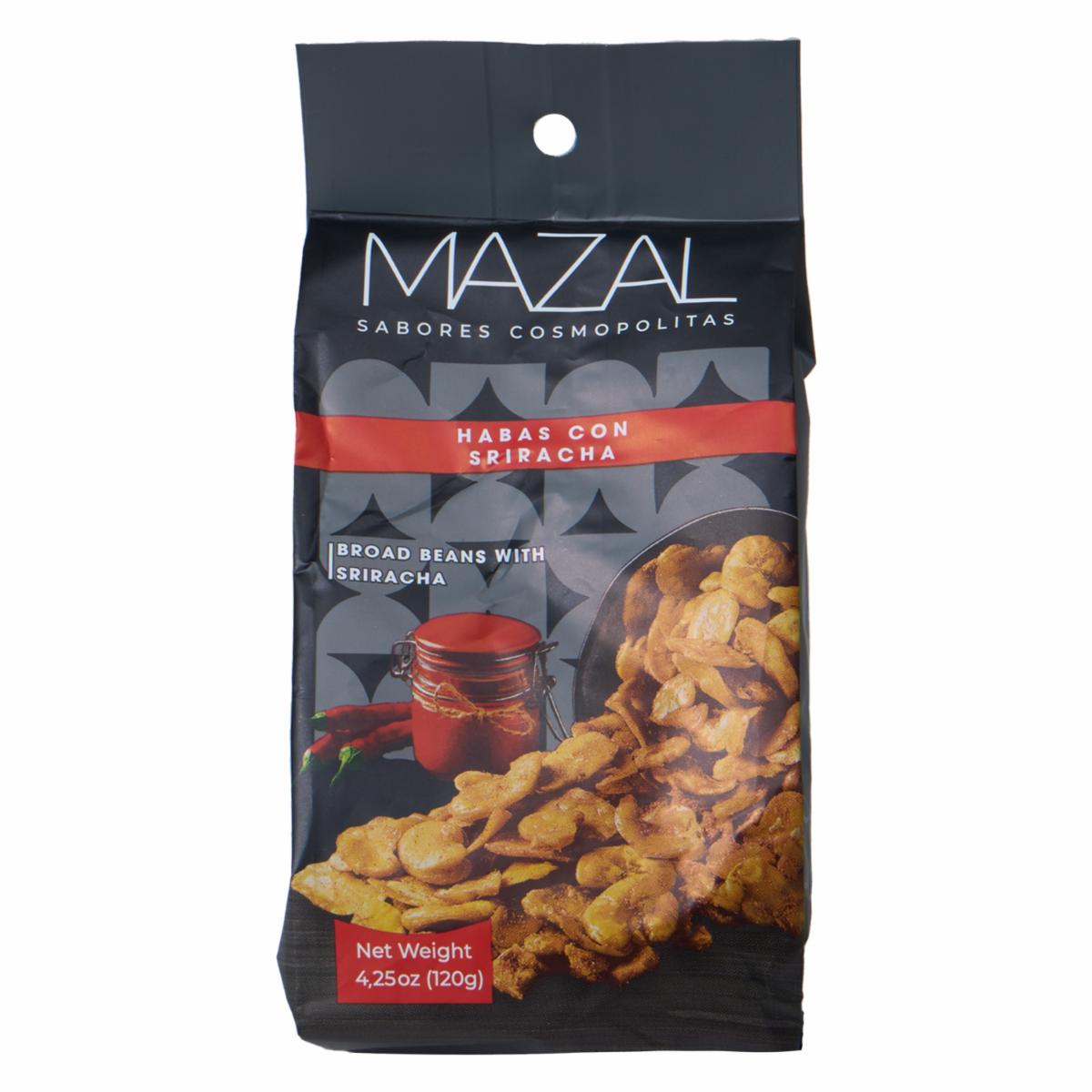 Habas Tostadas Con Sriracha MAZAL 120 G
