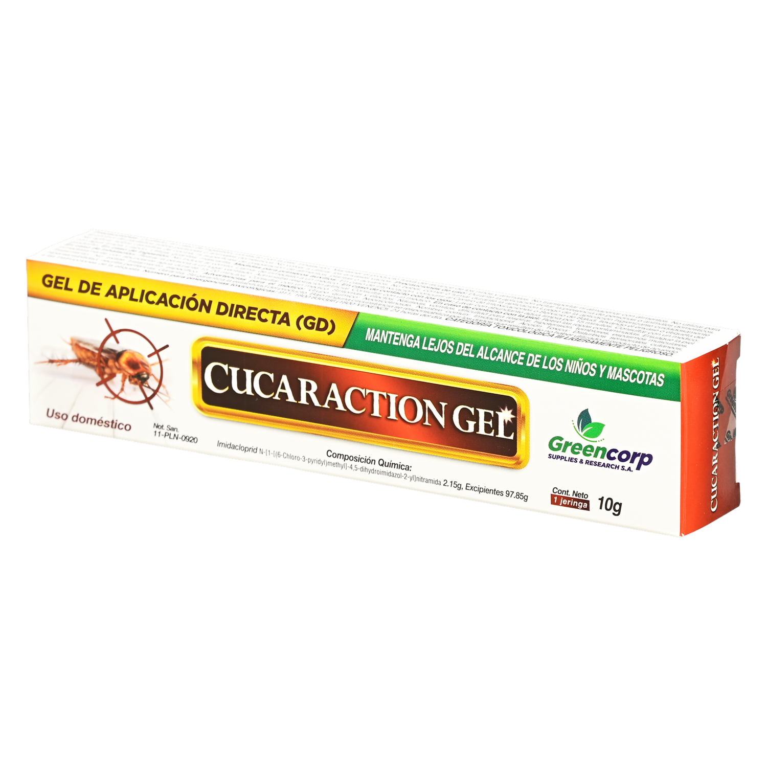 Insecticida En Gel Para El Control De Cucarachas CUCARACTION 10 G