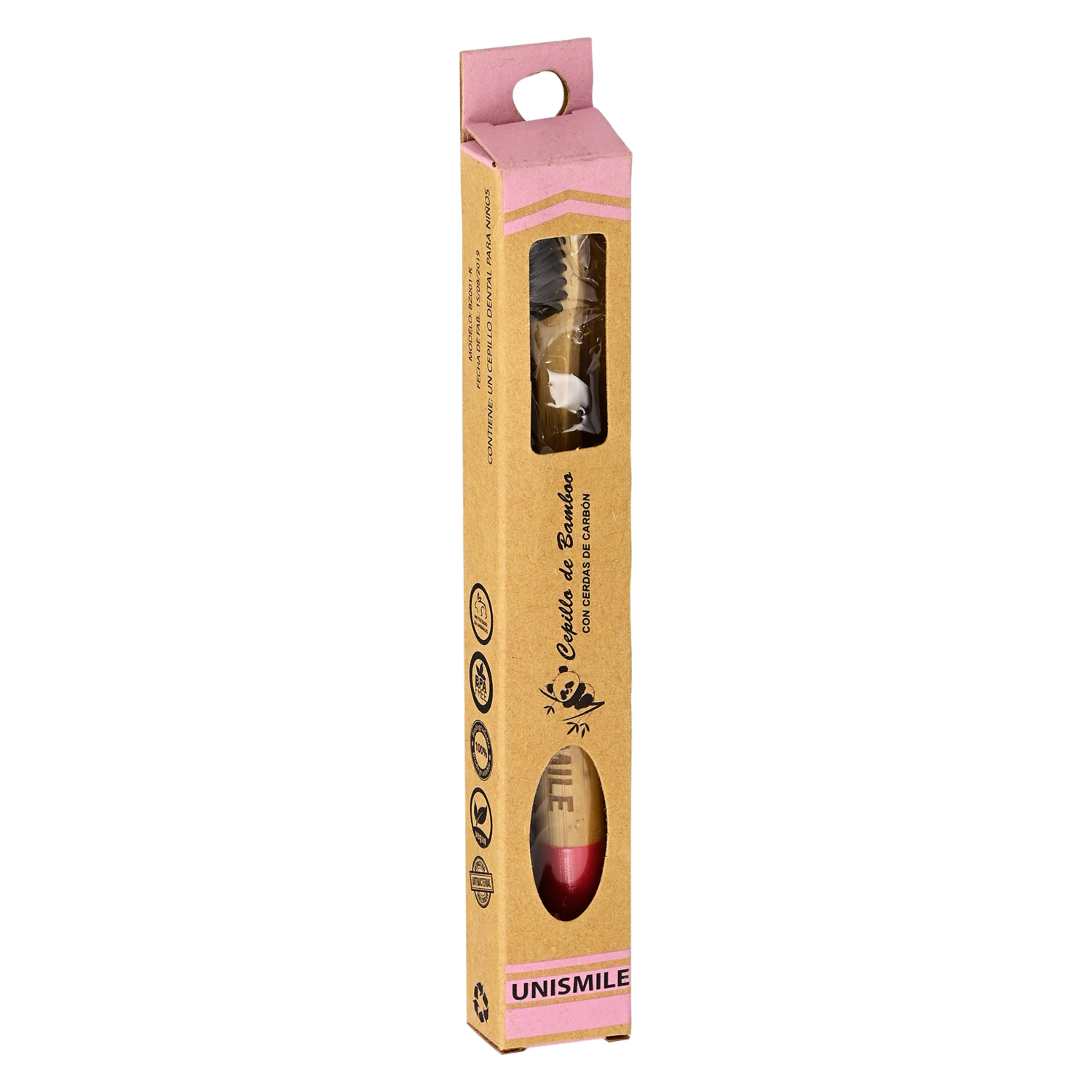 Cepillo Dental Infantil De Bamboo Mango Redondo UNISMILE 1 U