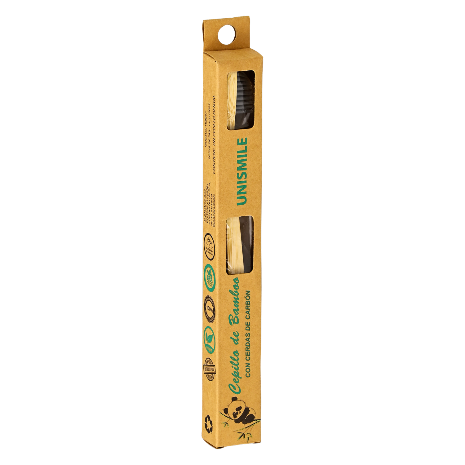 Cepillo Dental De Bamboo Mango Plano UNISMILE 1 U
