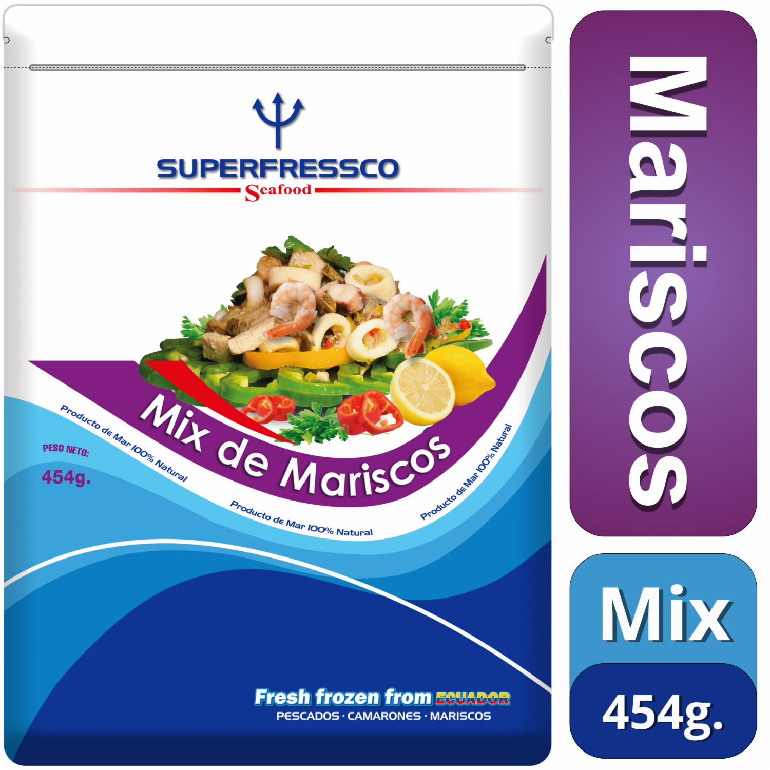 Mix De Mariscos 100% Natural SUPERFRESSCO 454 G
