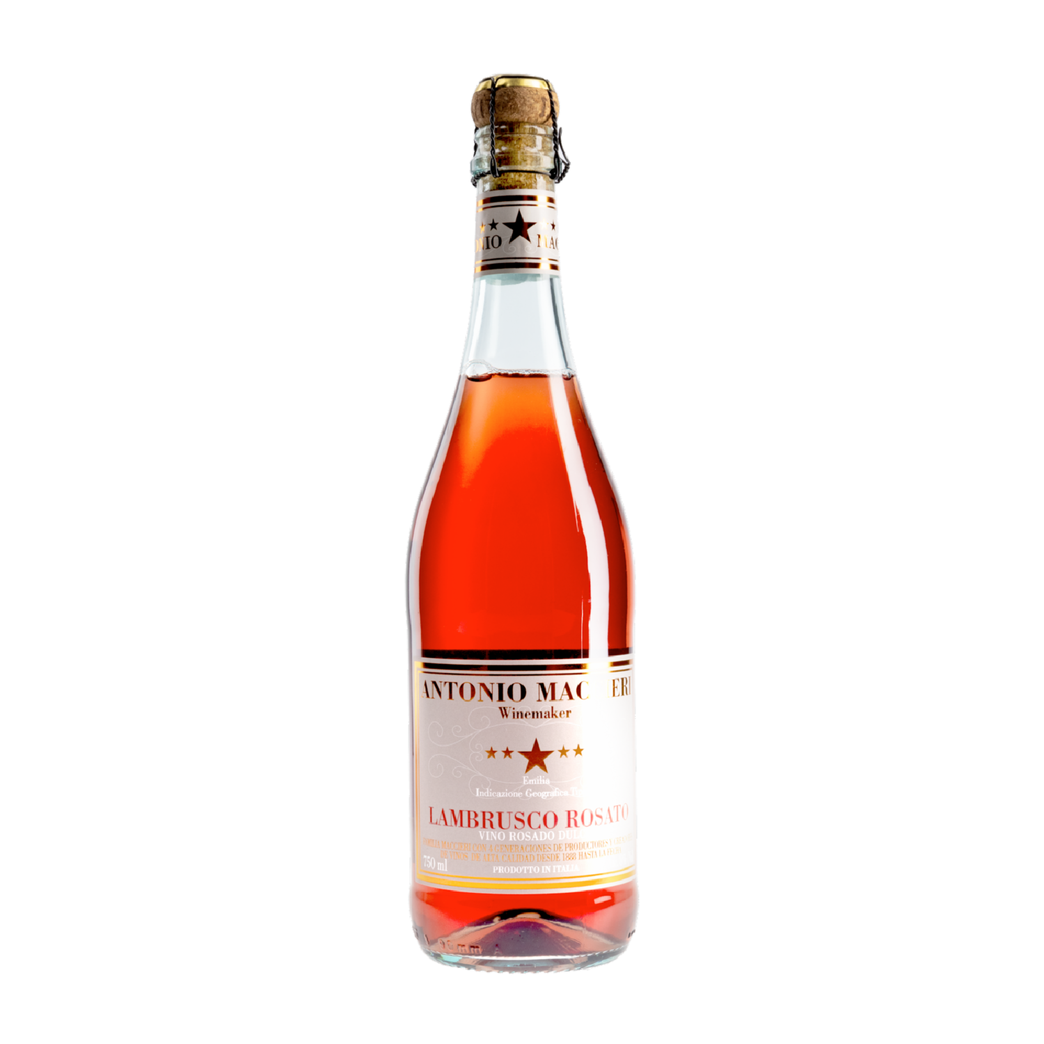 Lambrusco Dulce Rosa ANTONIO MACCIERI Botella