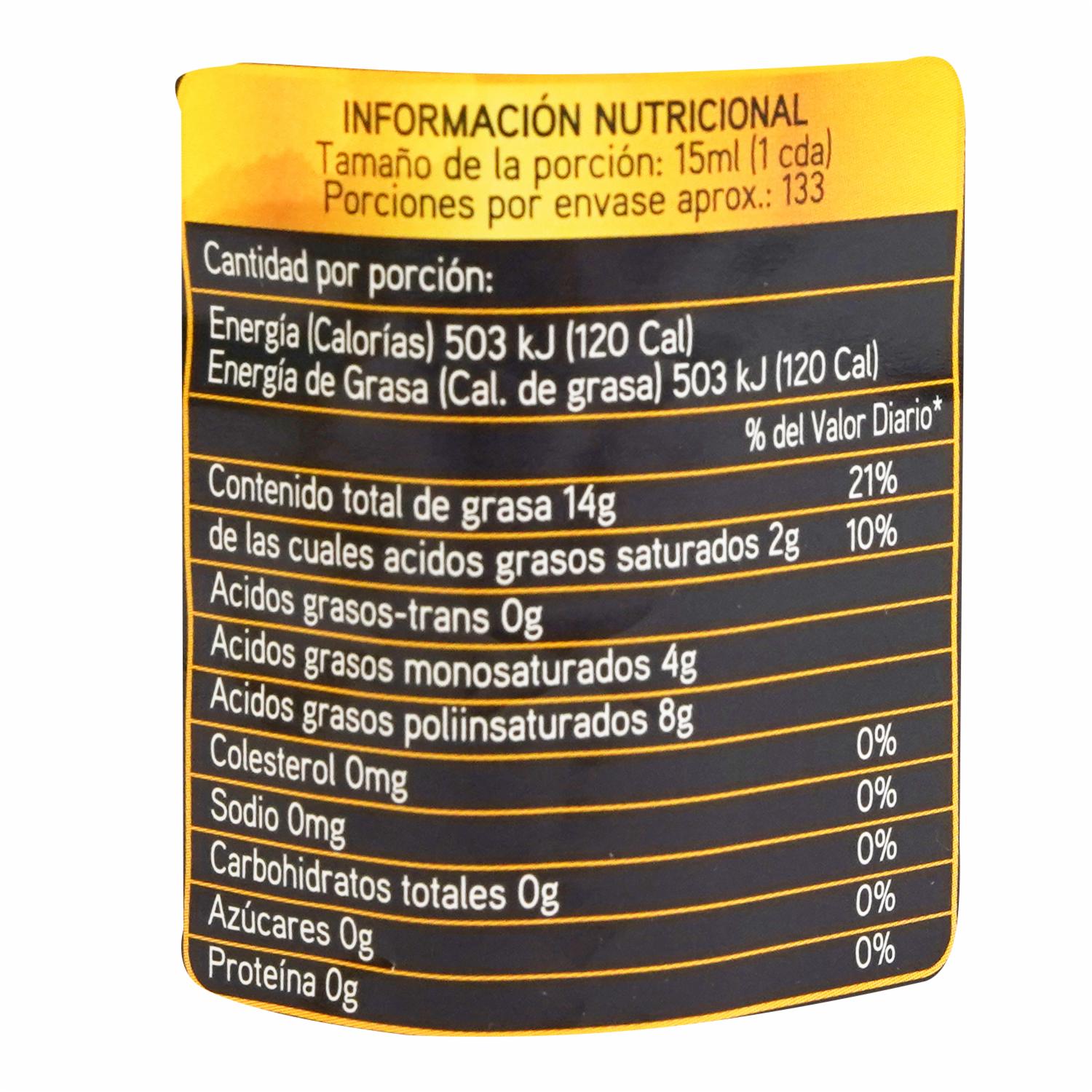 Aceite De Semillas De Girasol ZUCCHI 2000 Ml