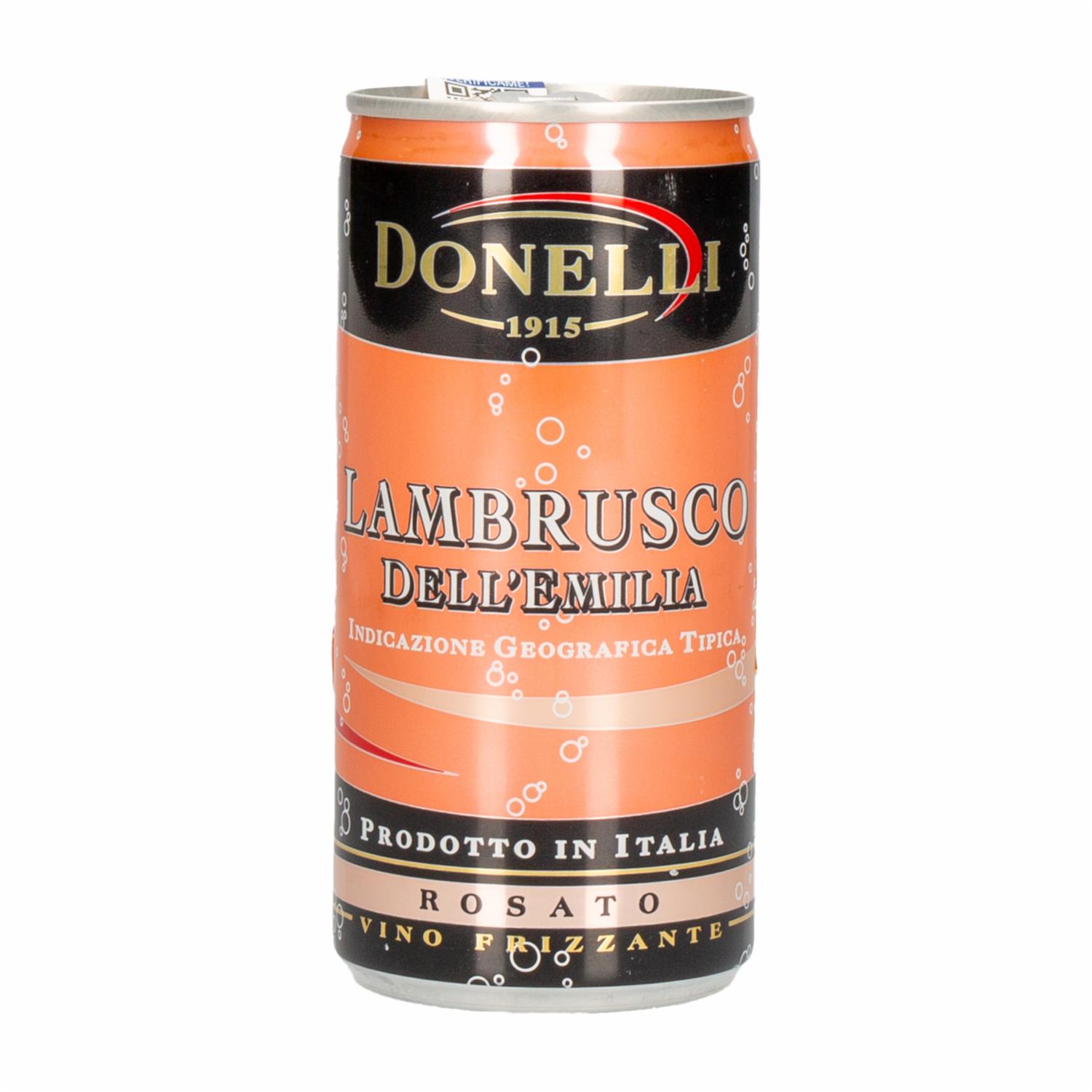 Vino Espumante Rosato Italiano En Lata Donelli 200 Ml