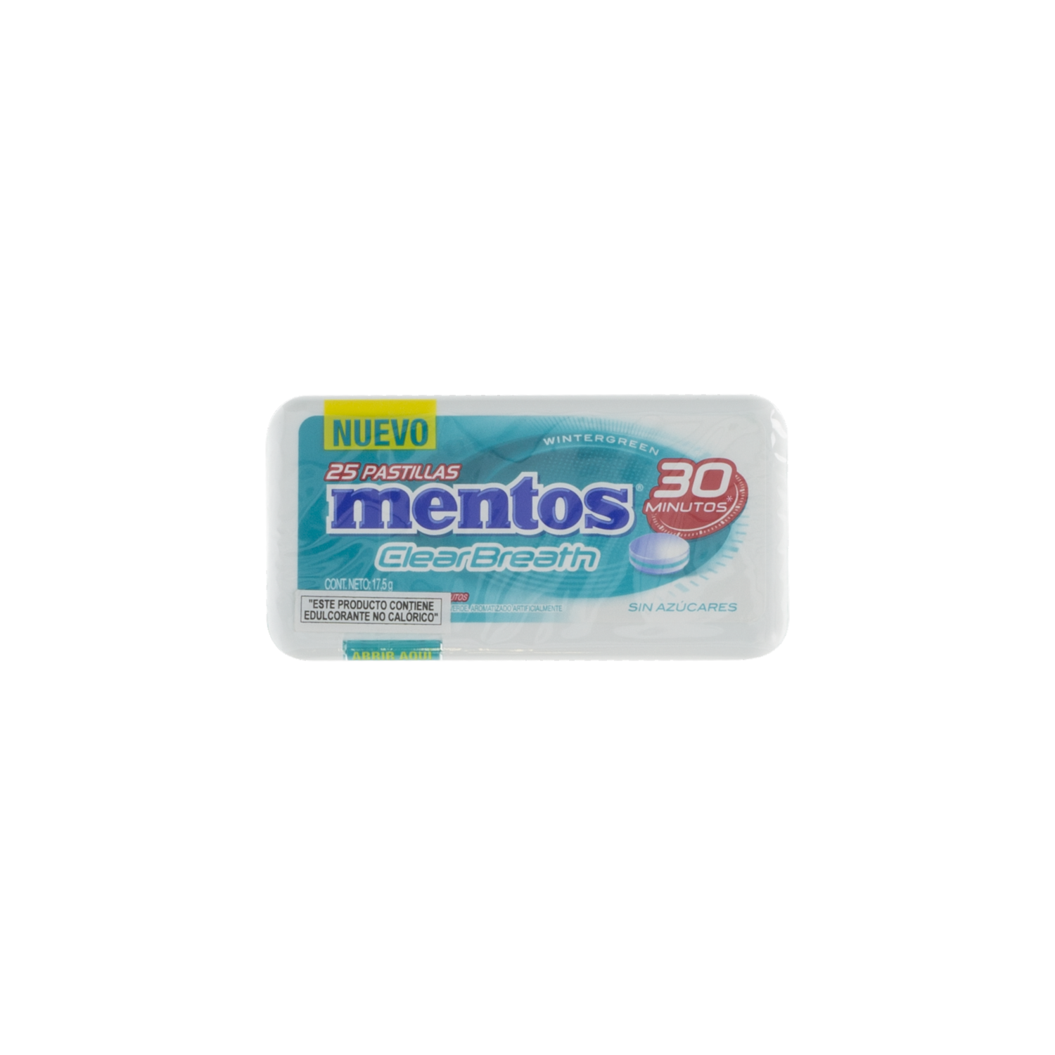 Caramelos Clear Breath Wintergreen MENTOS 17.50 g
