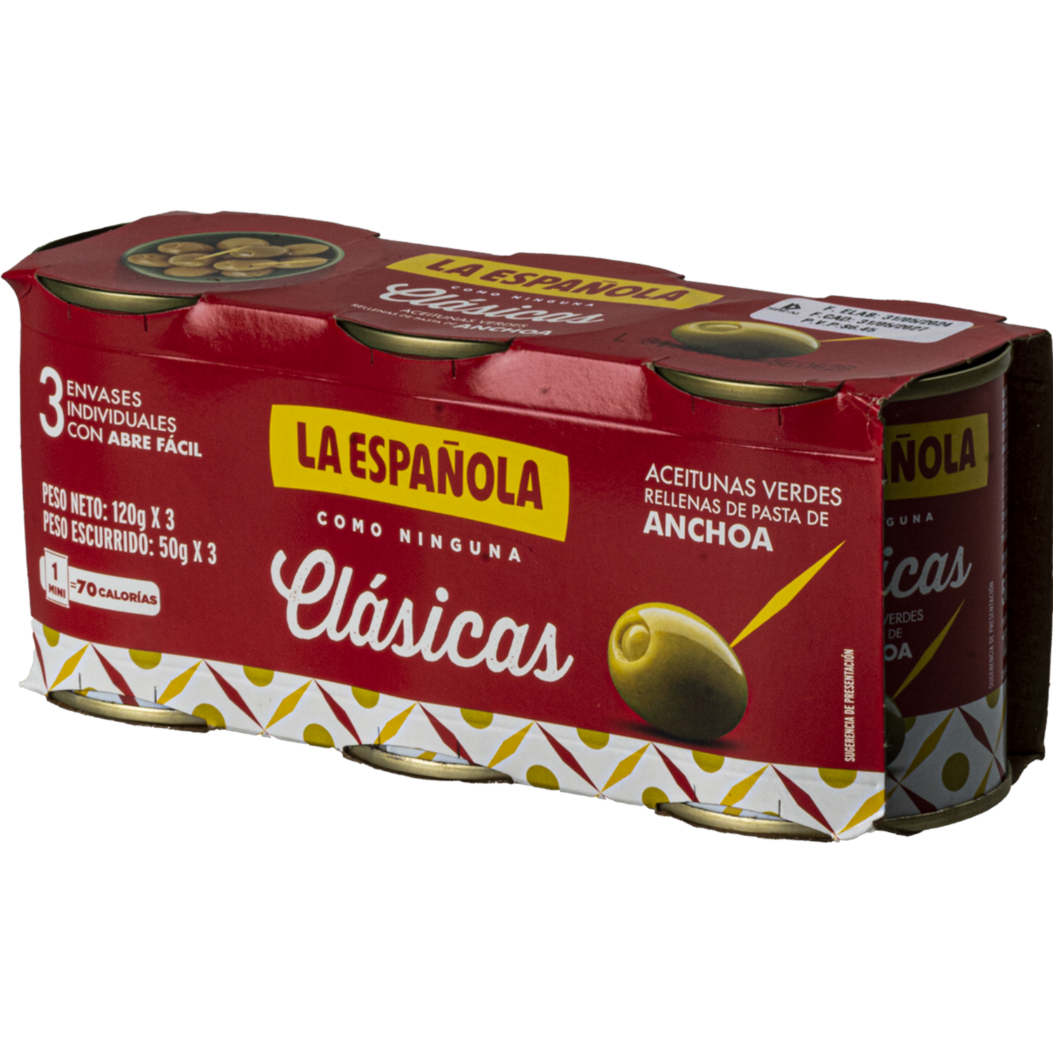 Aceitunas Y Anchoa LA ESPAÑOLA Lata