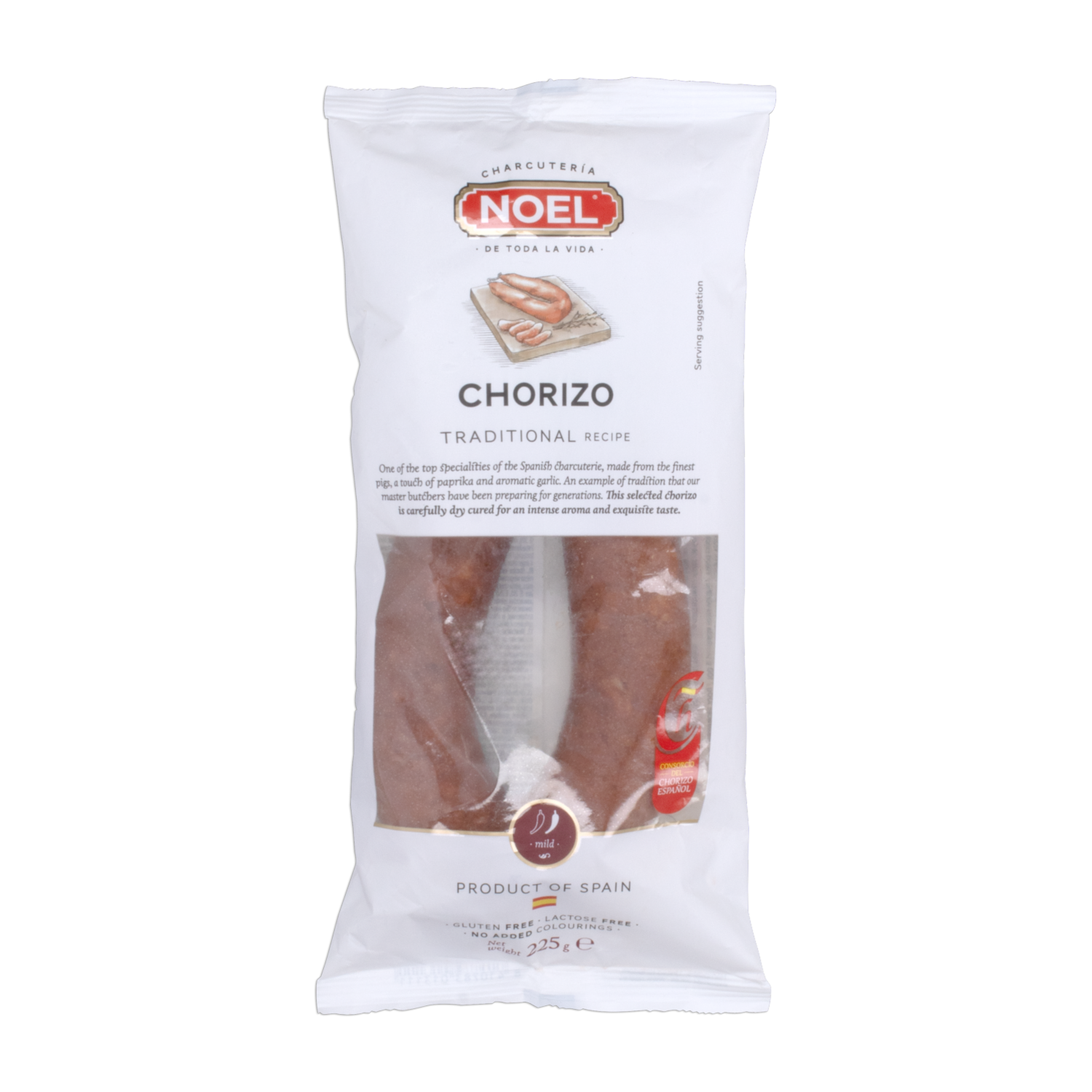 Chorizo Tradicional Cerdo Picante Suave NOEL 225g