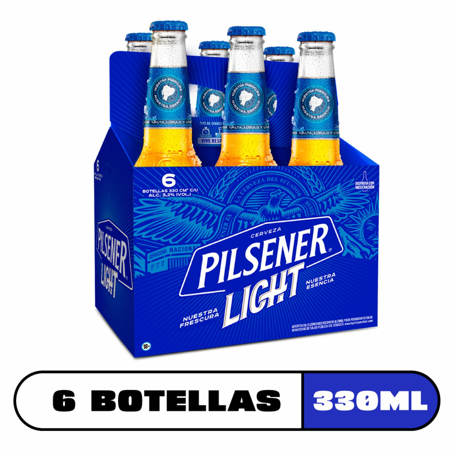 Cerveza Light Twist Off Pilsener 6 X 330 Ml