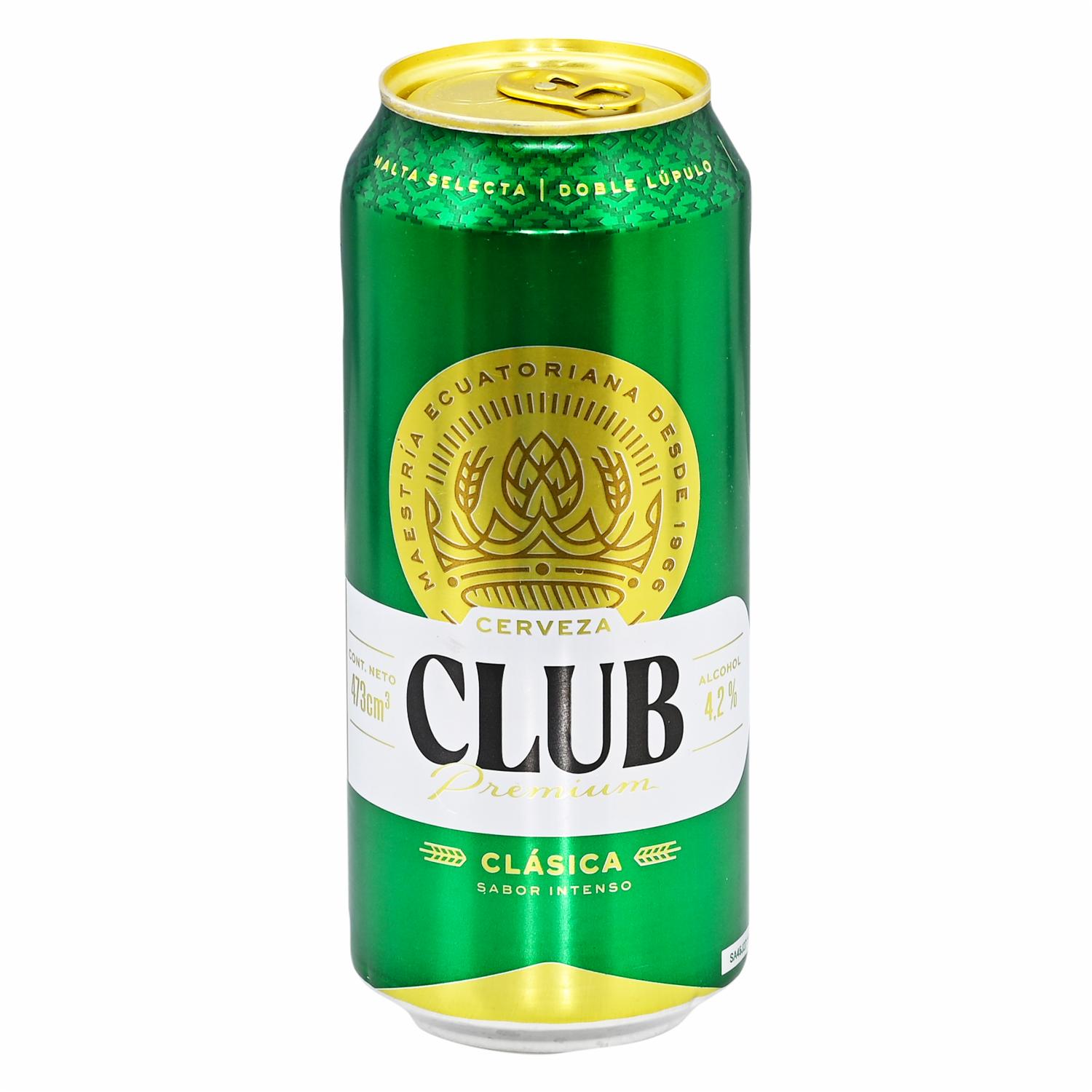 Cerveza Verde Premium CLUB 473 Ml