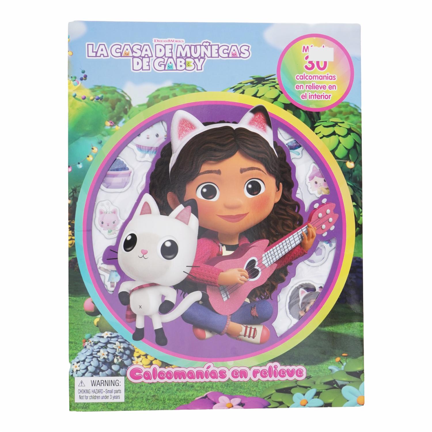 Libro La Casa De Muñecas De Gabby Calcomanías En Relieve PHIDAL 10 Páginas
