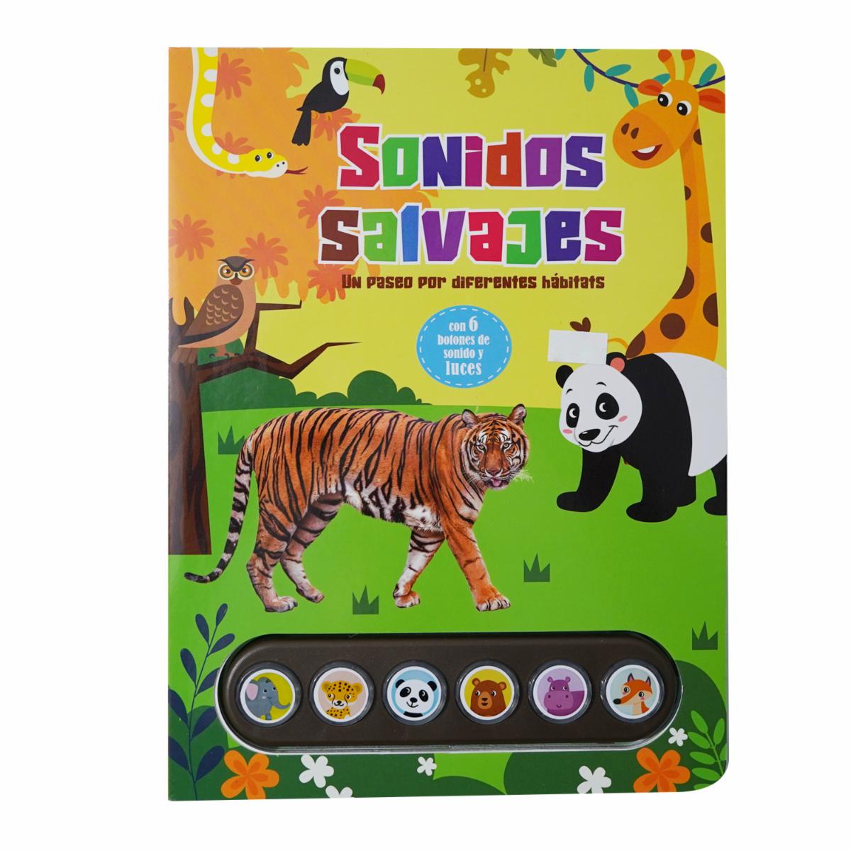 Libro Sonidos Salvajes + Sonidos SILVER DOLPHIN 10 Páginas
