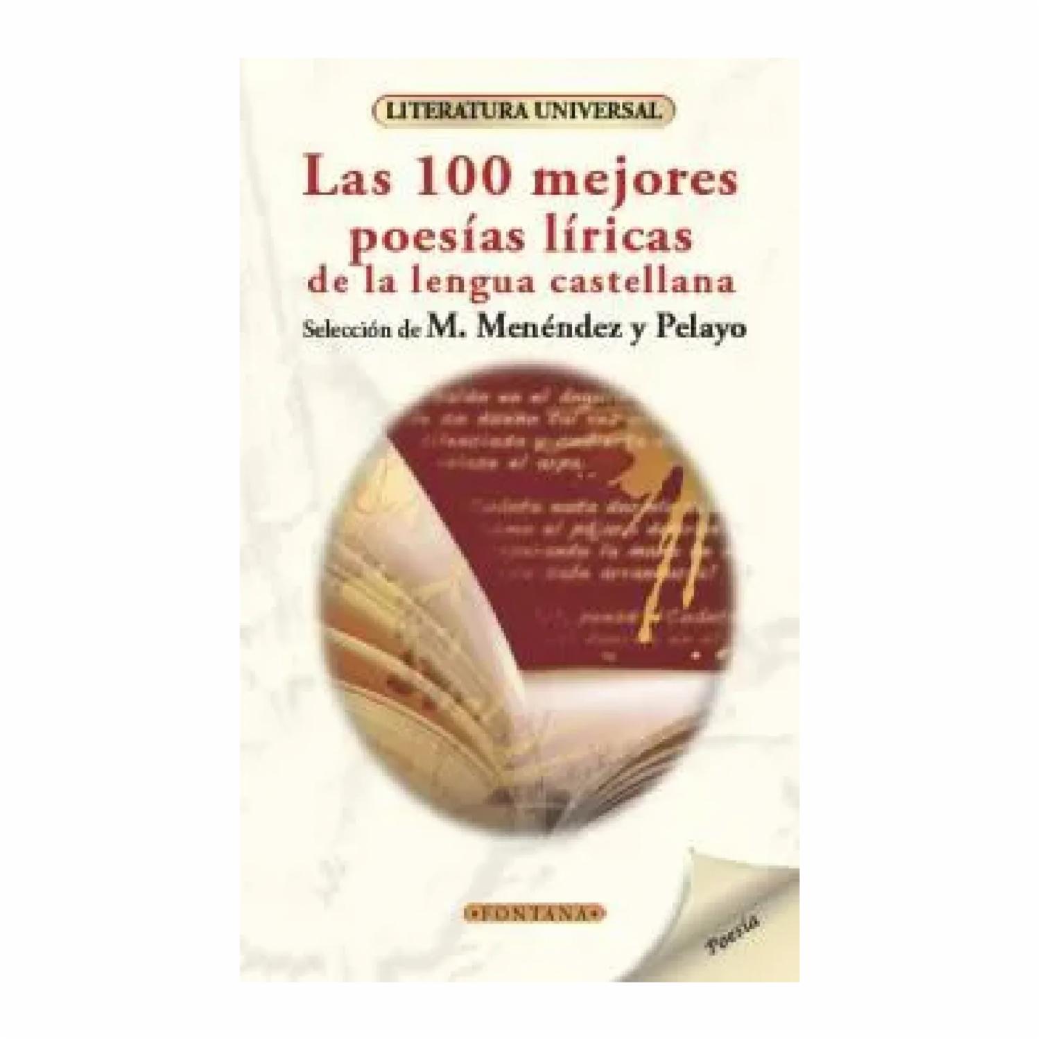 Libro Las 100 Mejores Poesías Liricas FONTANA 245 Páginas