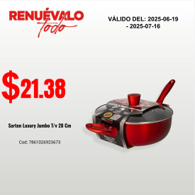 Sarten Luxury Jumbo T/v 28 Cm
