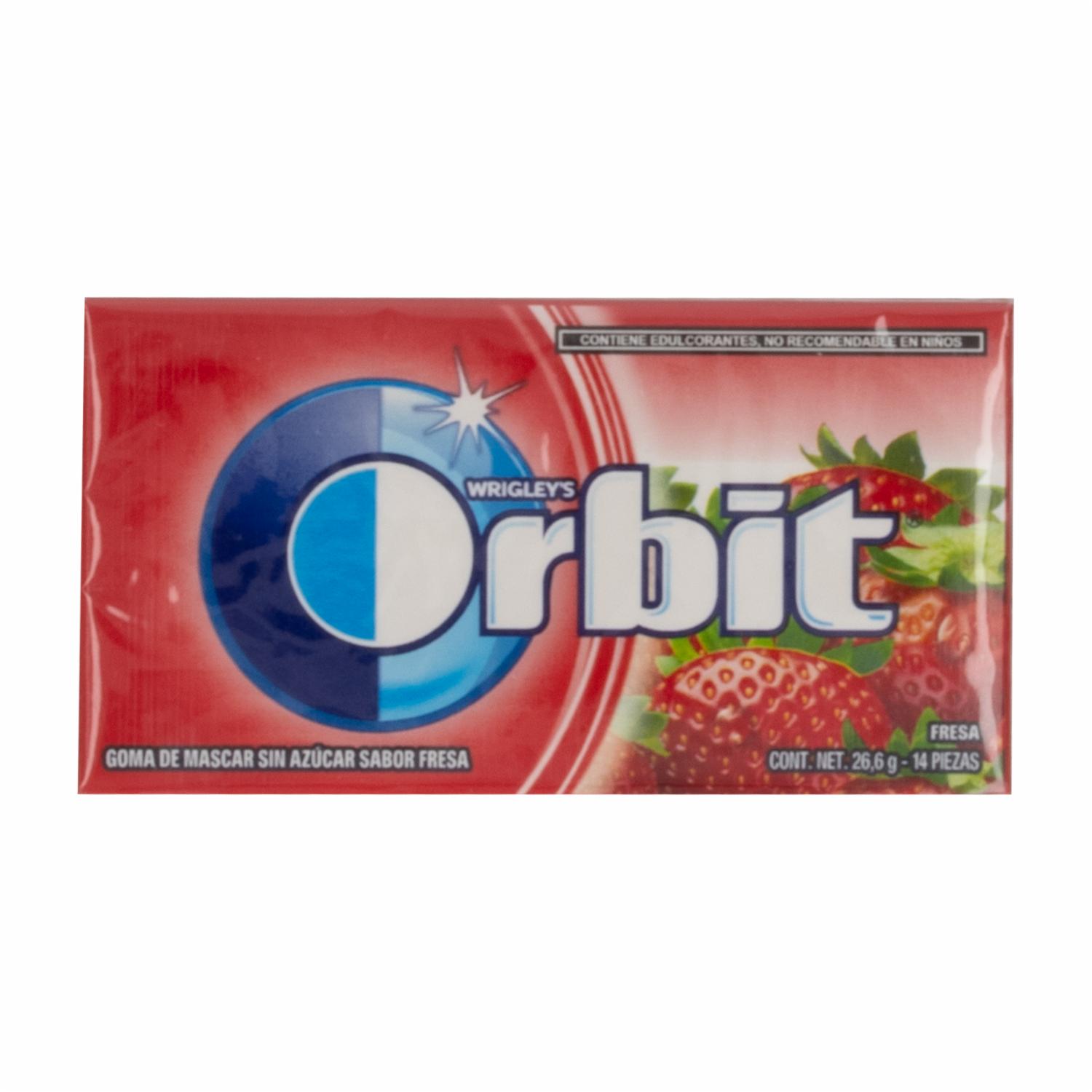 Chicle Sabor Strawberry ORBIT 26.60 G