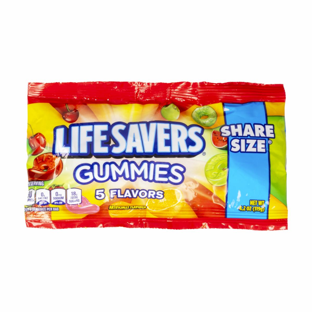 Caramelos De Gomitas De Cinco Sabores LIFESAVERS 119 G