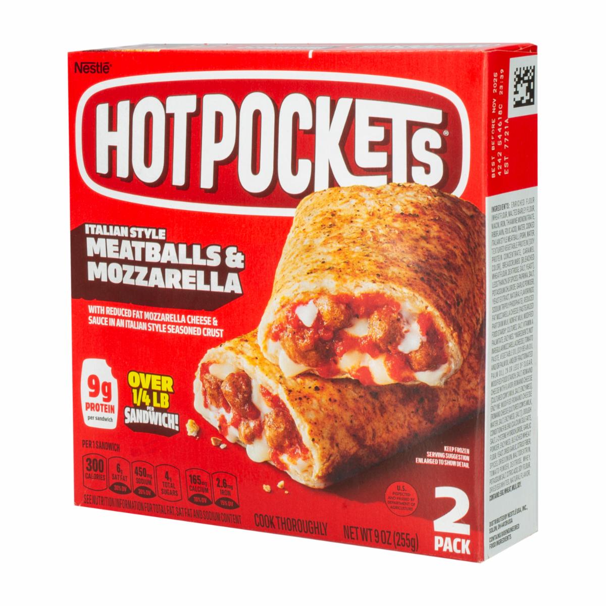 Tortilla Rellena Albóndigas Mozzarella HOT POCKETS 255 G