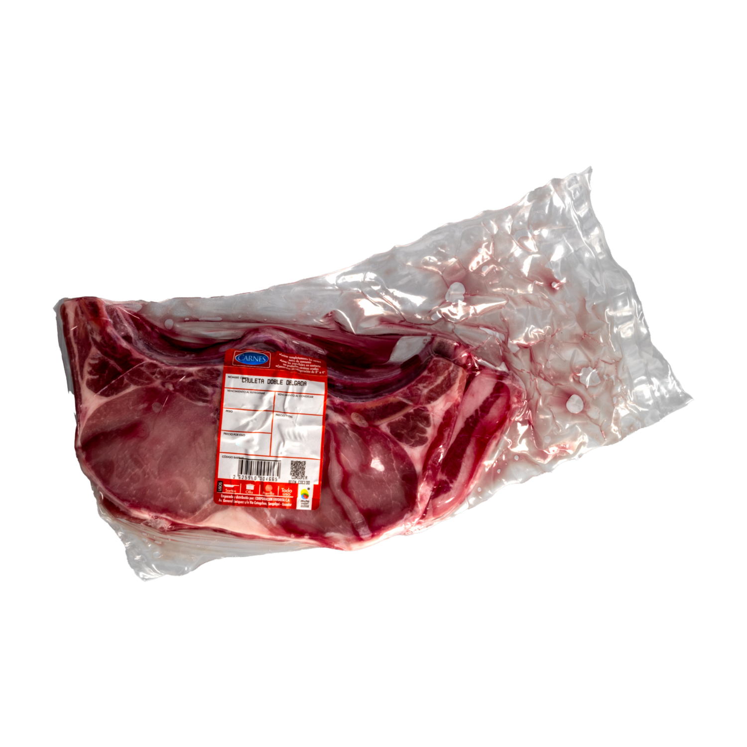 Chuleta Doble Delgada De Cerdo SUPERCARNES Al Peso