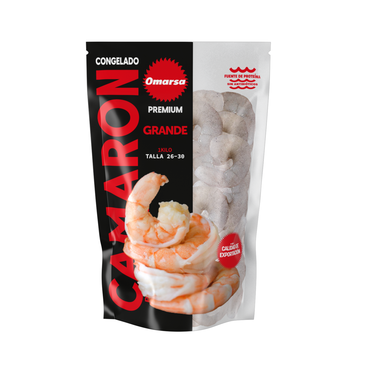 Camarón Premium Pelado y Desvenado Grande OMARSA 1000 G