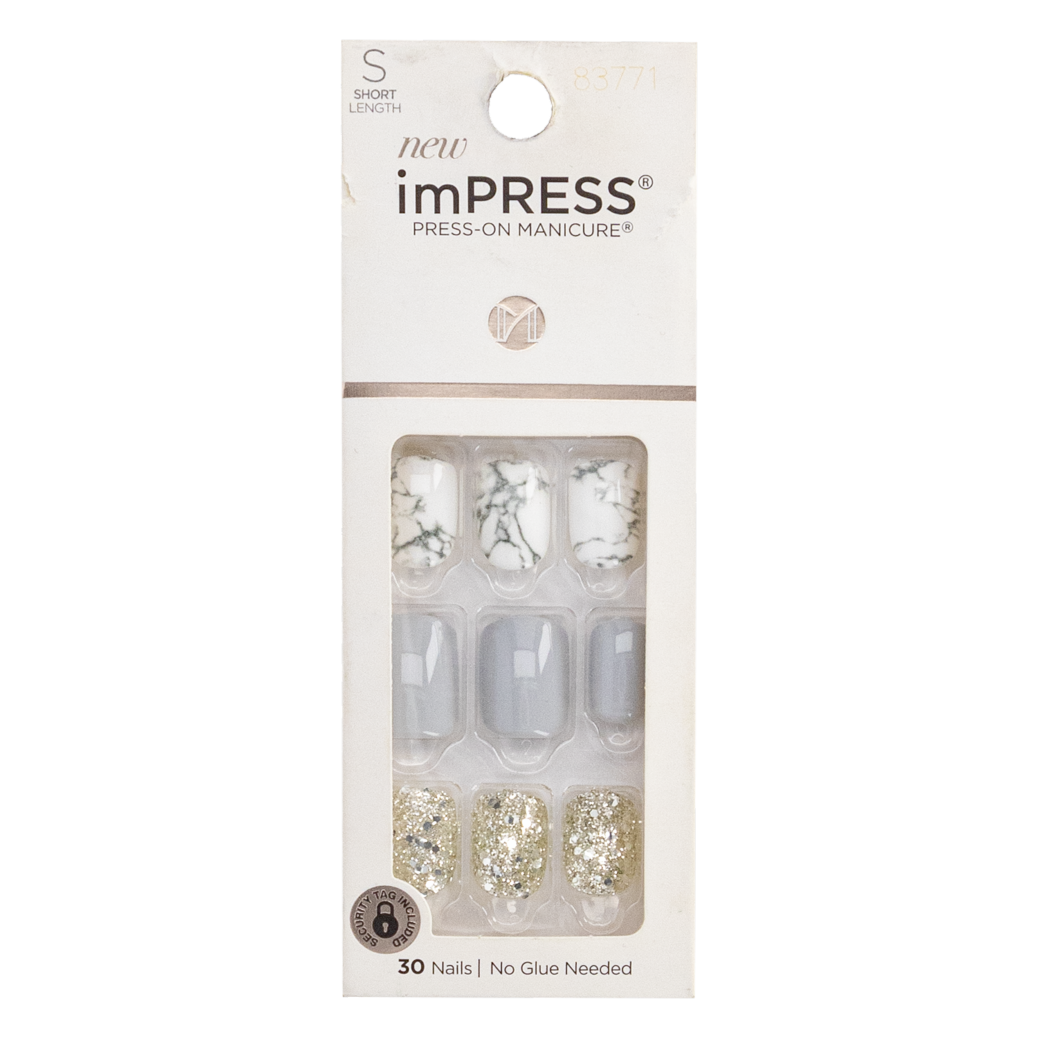 Uñas Postizas Short Set IMPRESS 30 Piezas